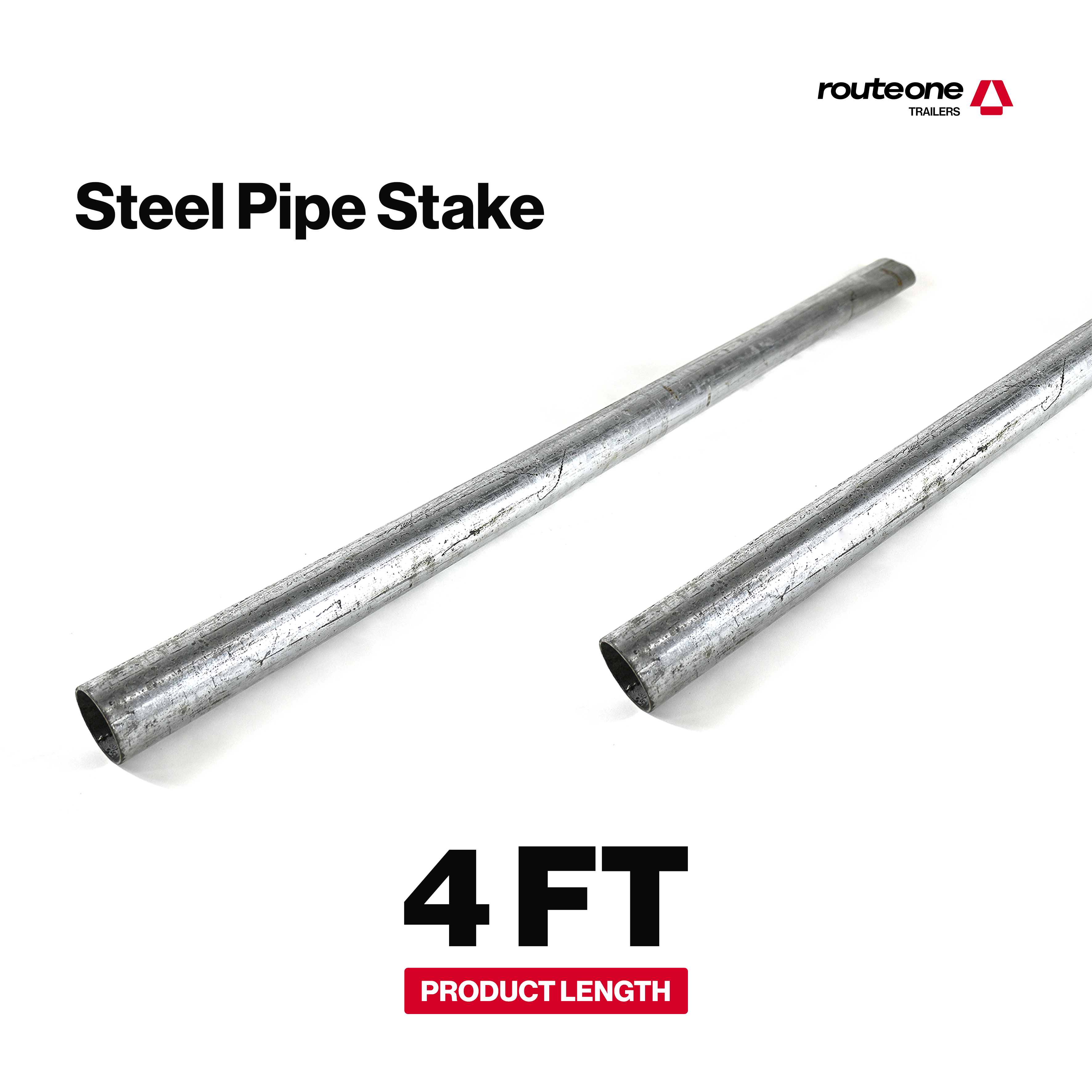 4 ft Steel Pipe Stake Route One Trailers