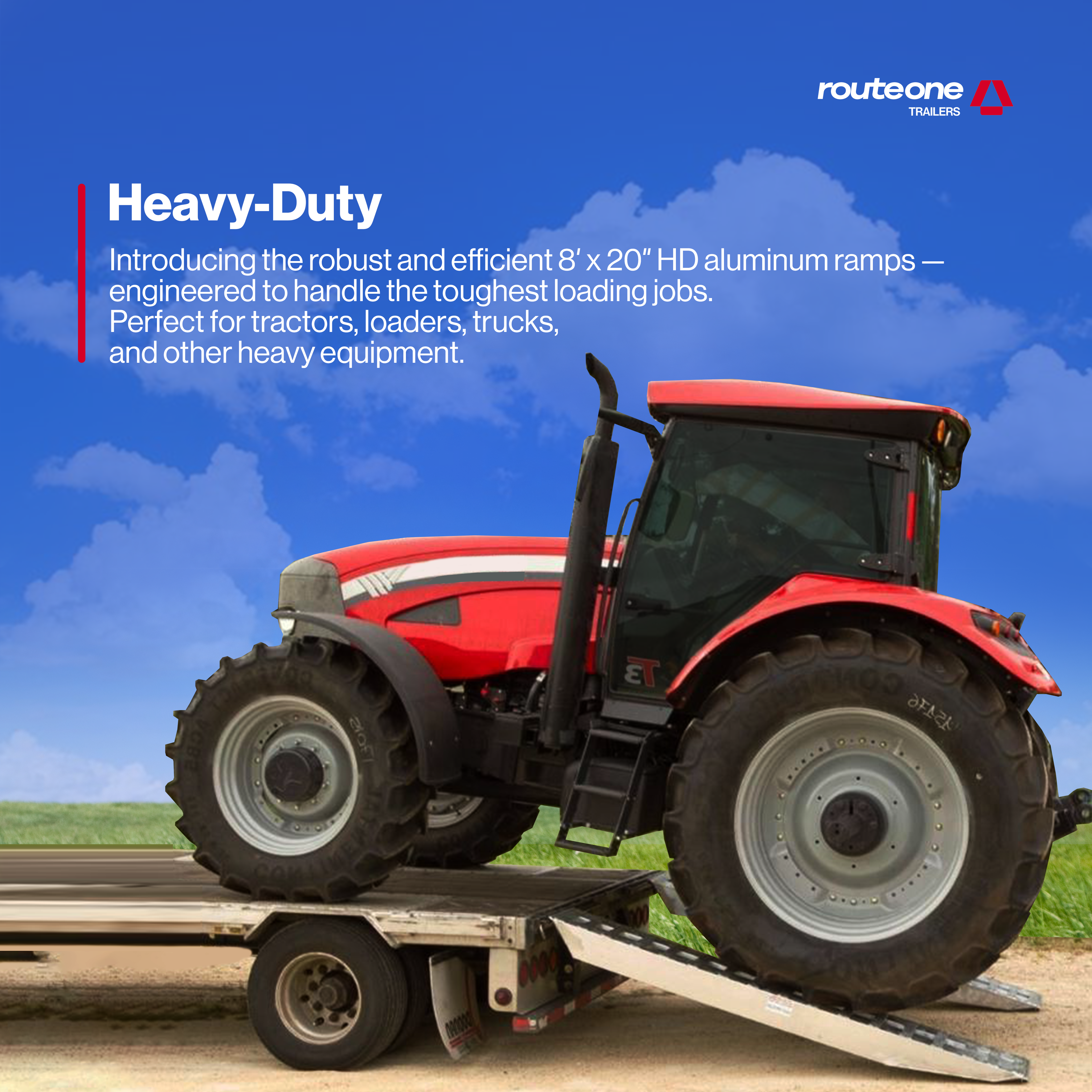 HD Single Ramp 8' L x 20" W for Step Deck