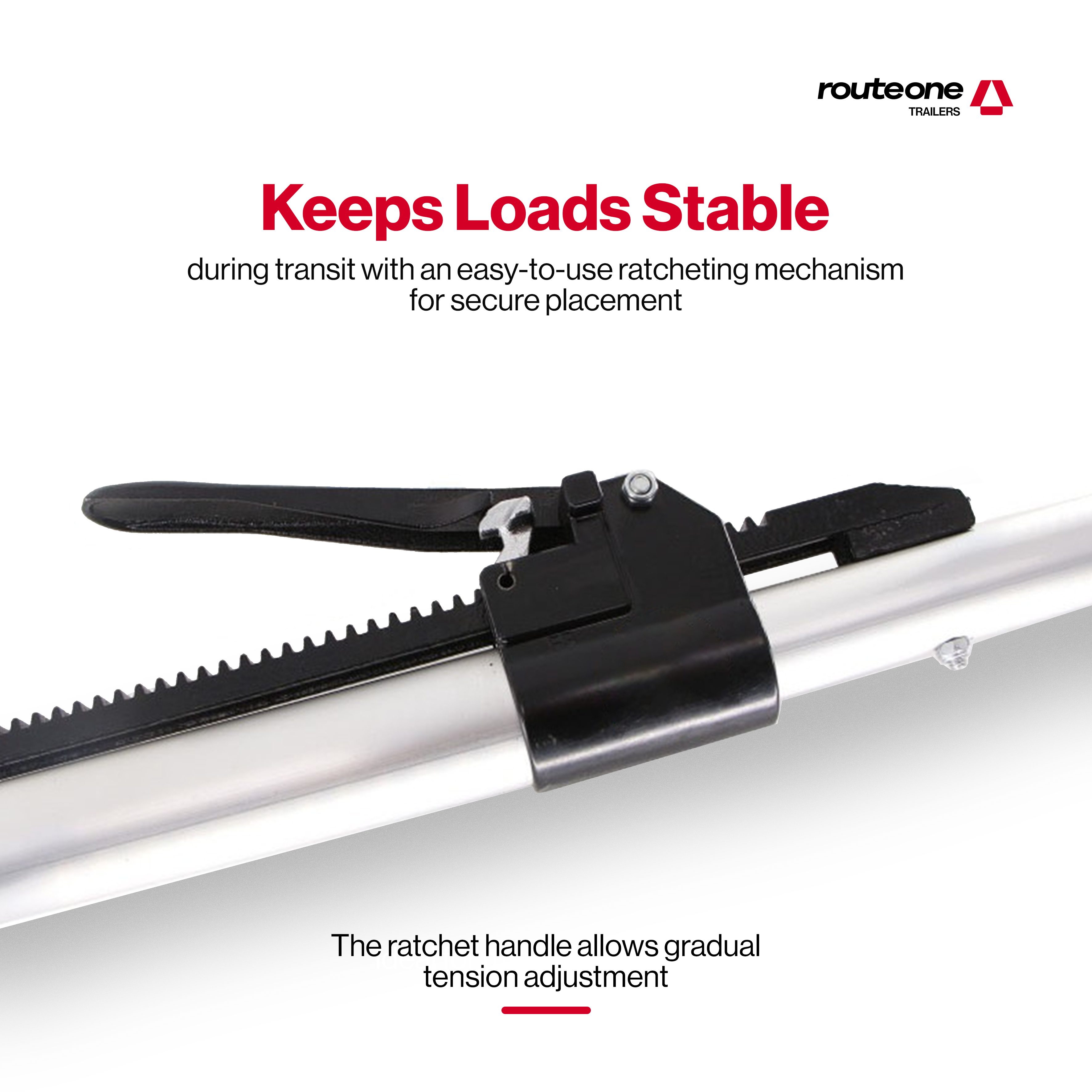 Steel Cargo Bar 89”–105” Route One Trailers