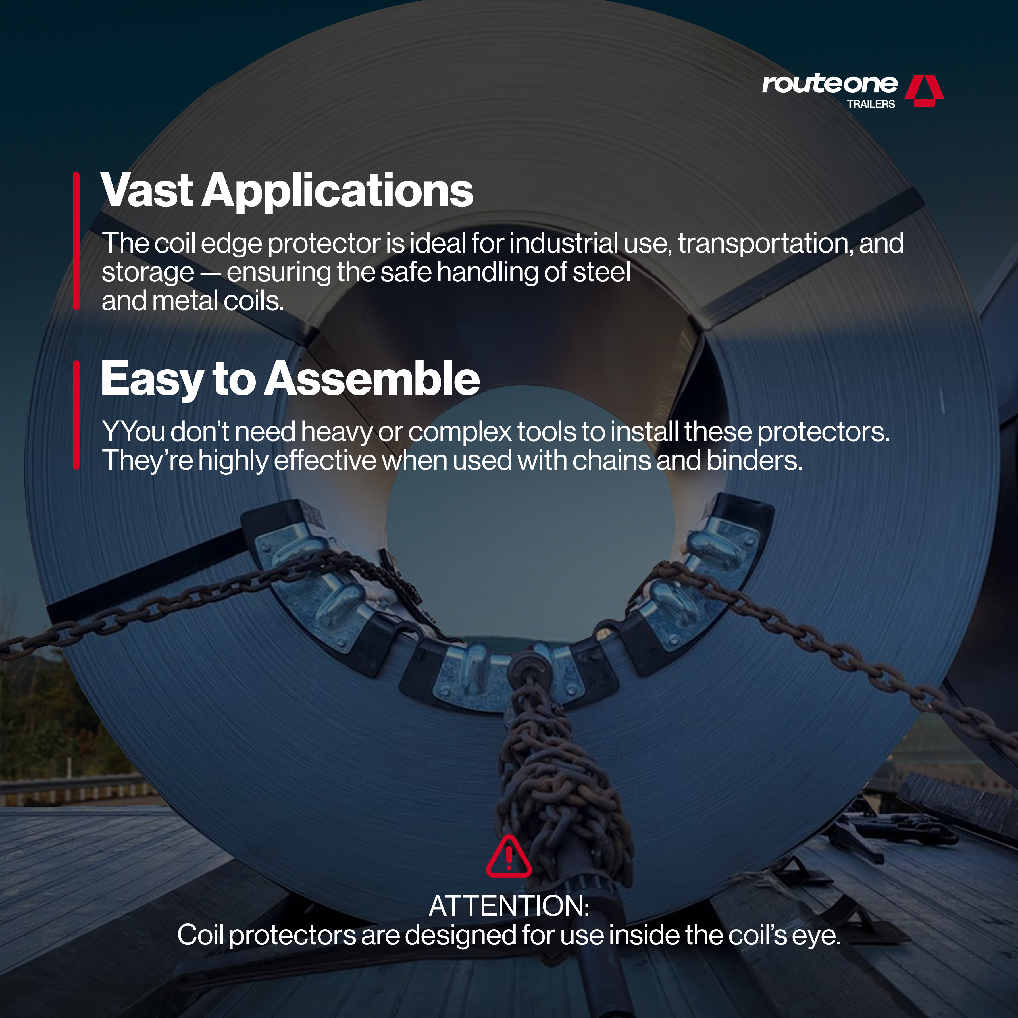 Coil Edge Protector 26" Set of 2 Route One Trailers