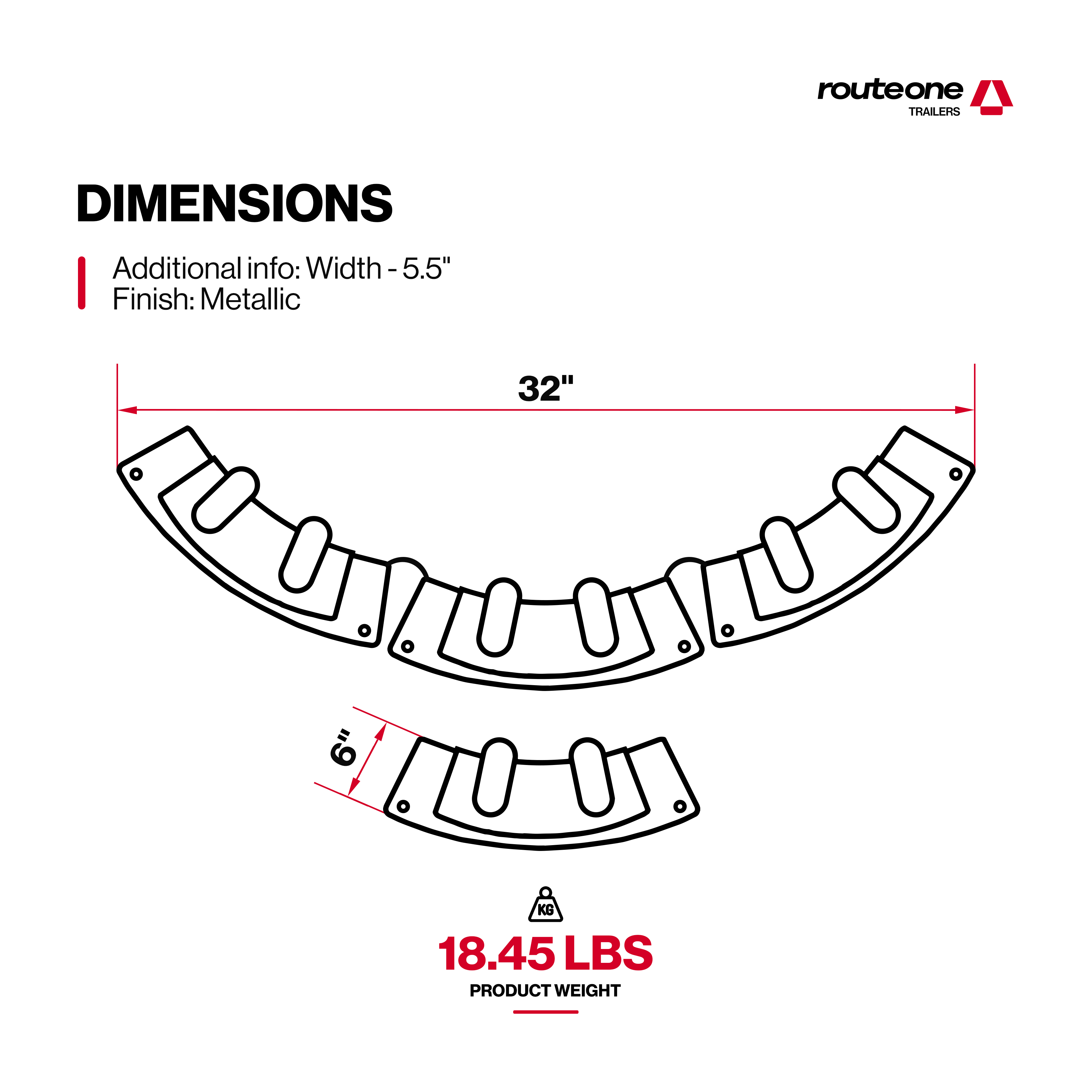 Coil Edge Protector 26" Set of 2 Route One Trailers