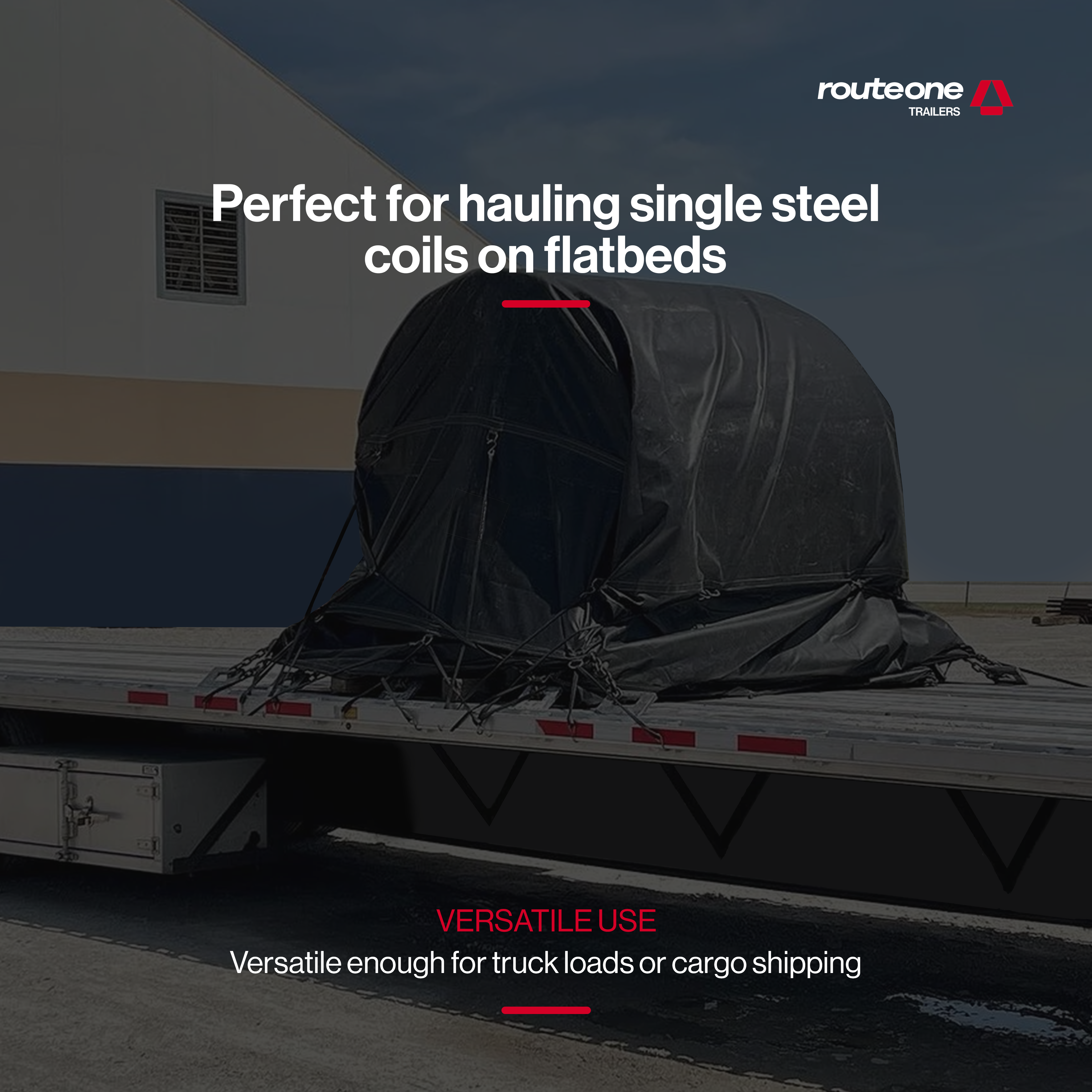 Coil Tarp 6' x 6' x 6' Route One Trailers