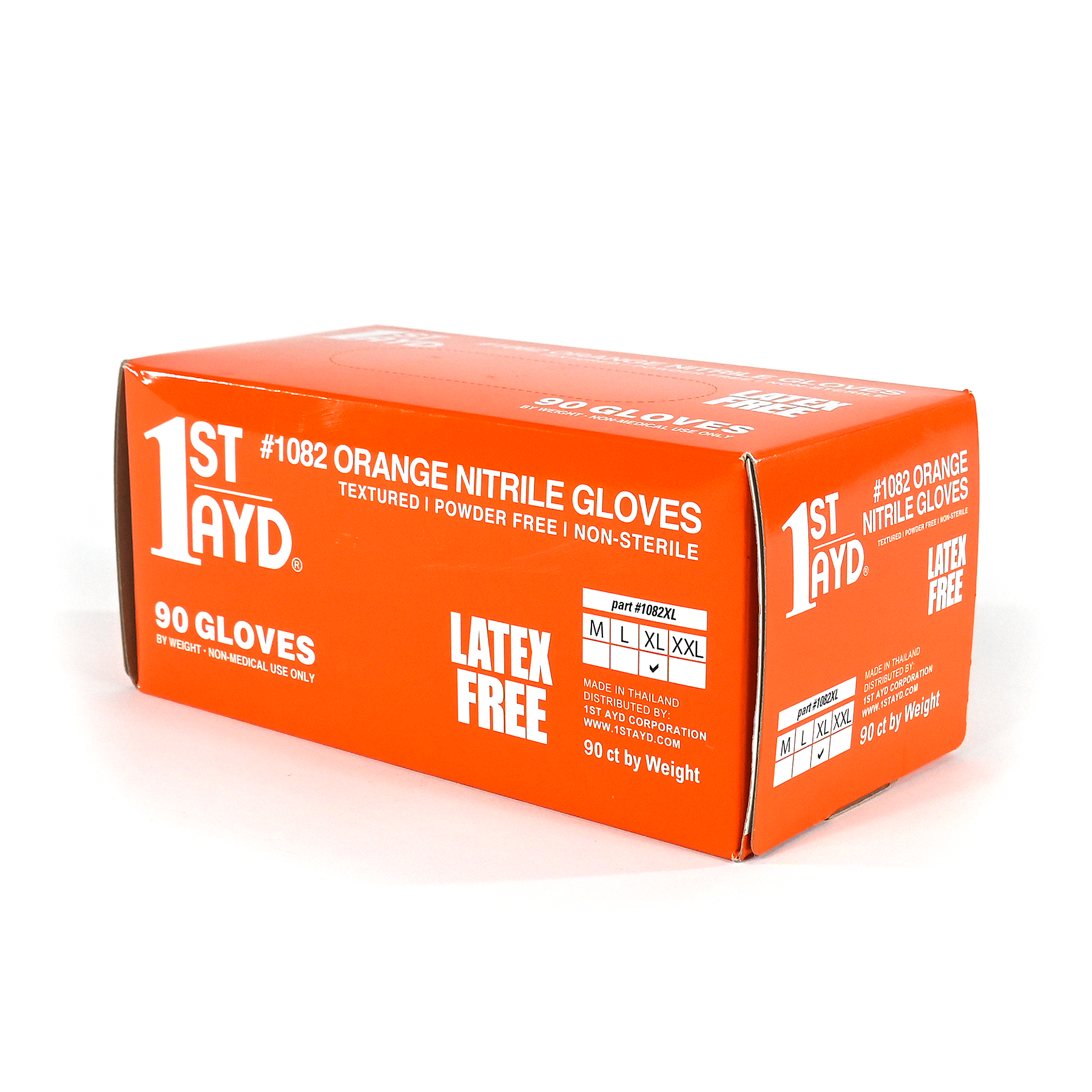 Orange Nitrile Gloves - XLarge 90