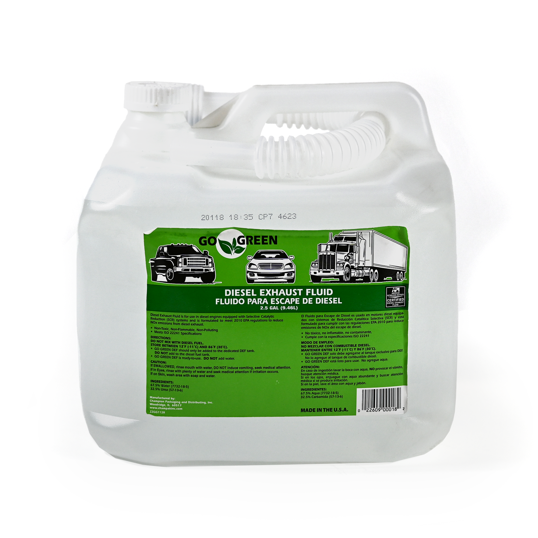 Parts:DEF Go Green 2.5 Gal