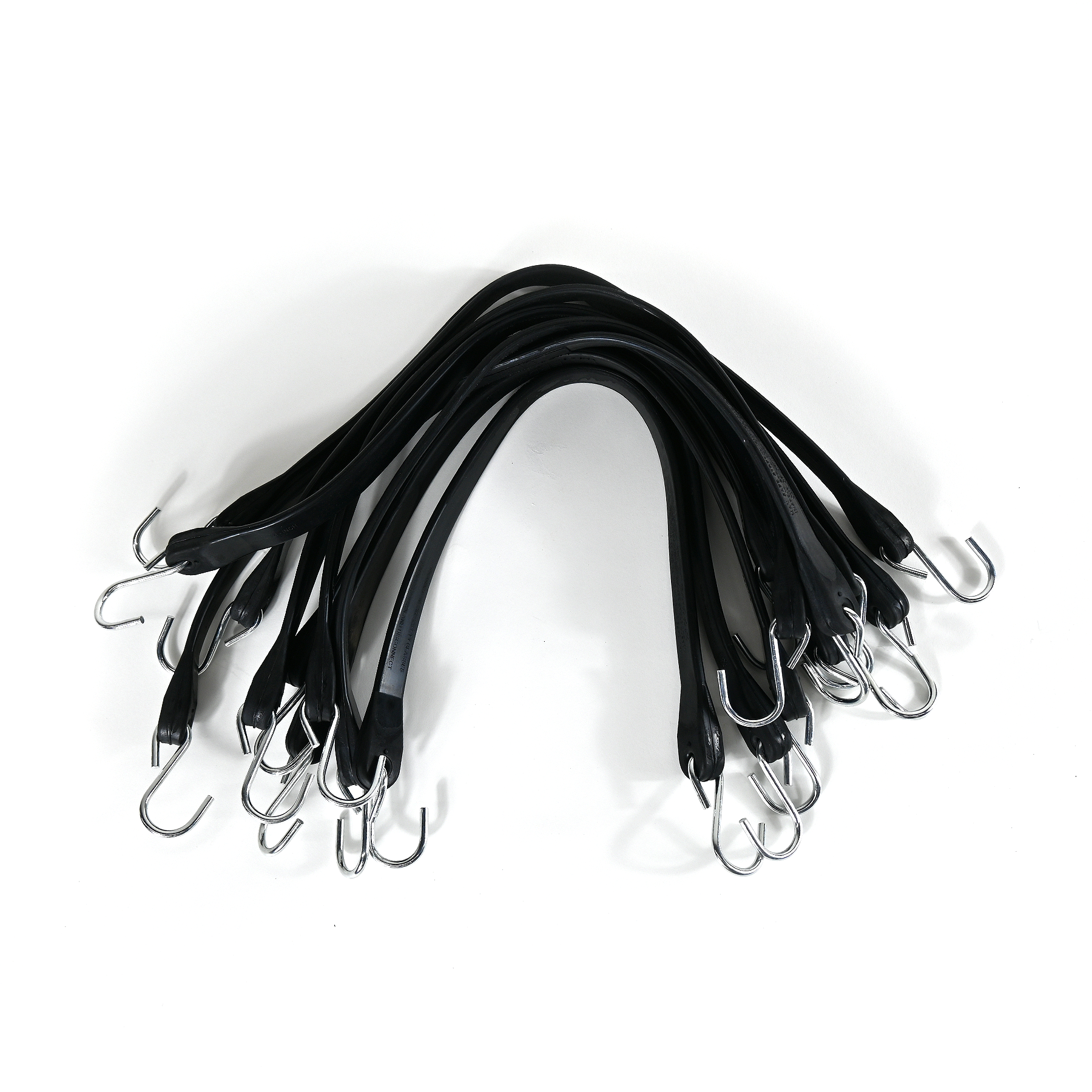 21" Bungee Cords w Crimped Hooks / Box of 50 Route One Trailers