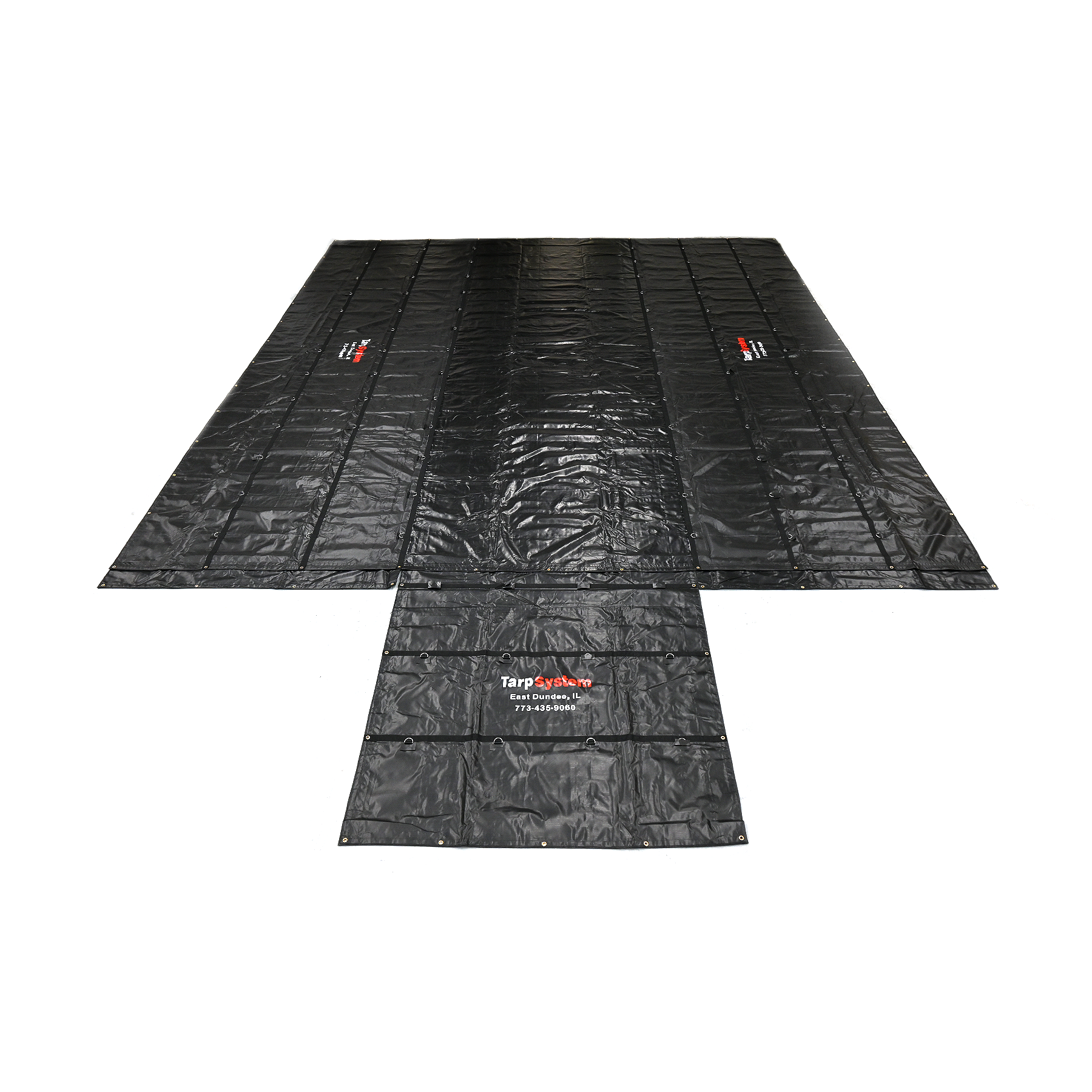 Lumber Tarp Super Vinyl (8' Drop) 24' x 27' with Flap