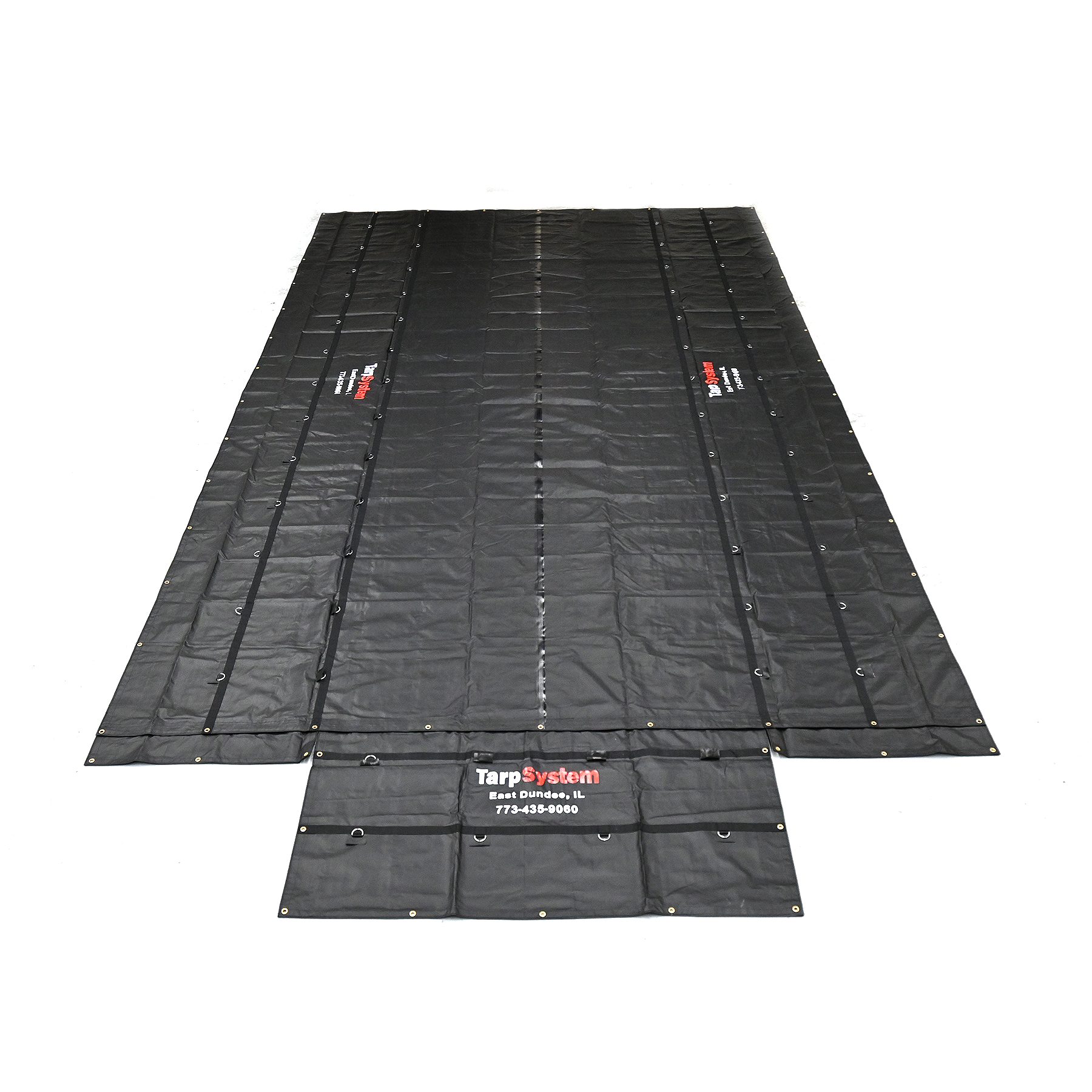 Lumber Tarp Super Vinyl (4' Drop) 16' x 27' with Flap