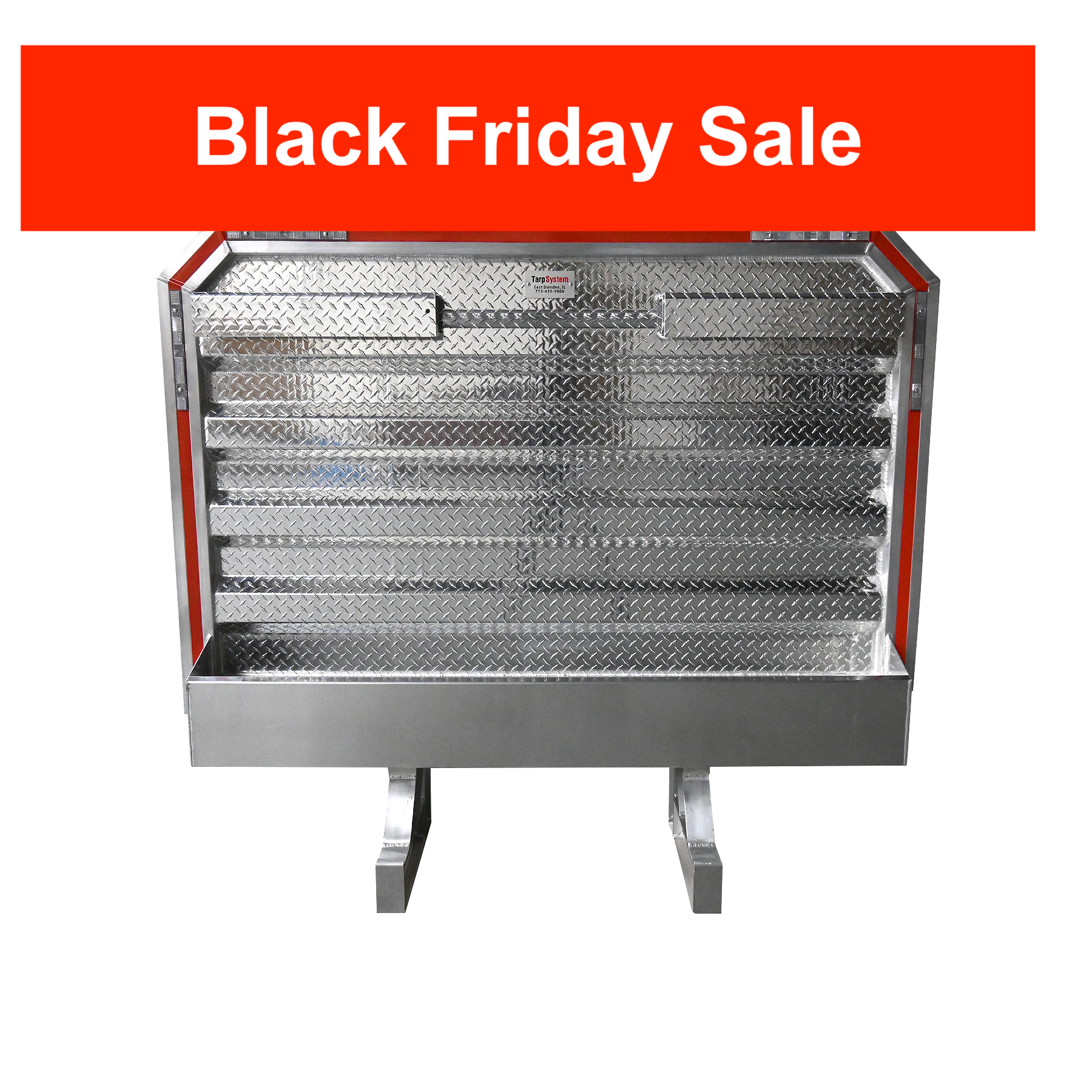 Headache Rack 68" x 80" w 2 chain rack and tray