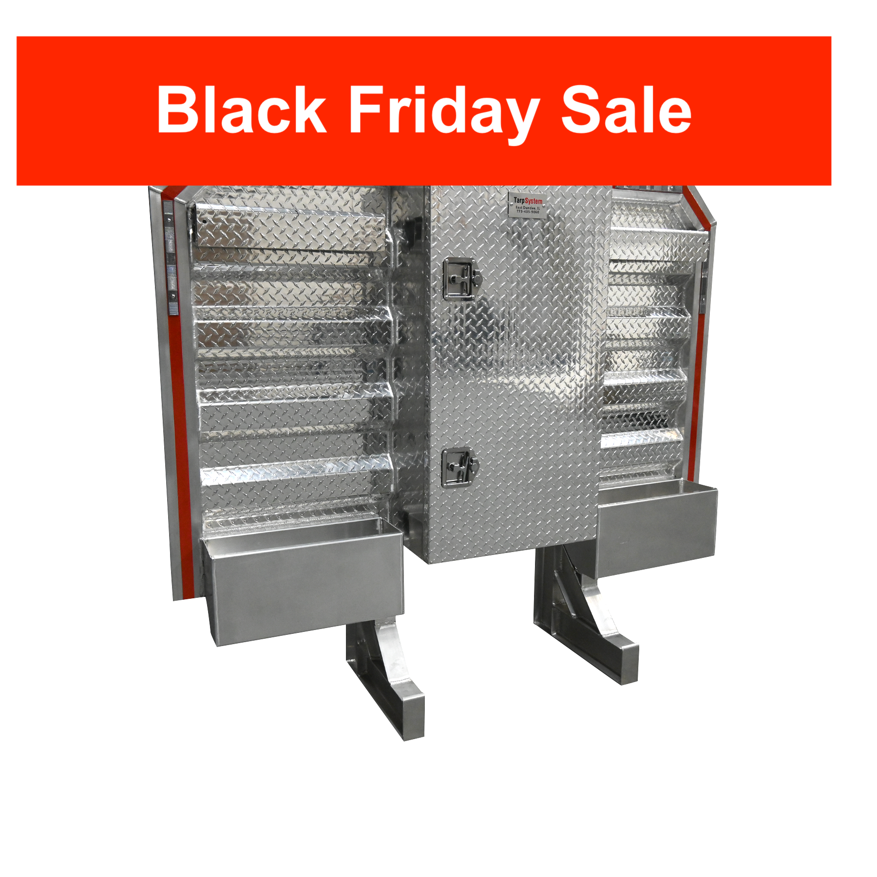 Headache Rack 68" x 80" w Box and 2 chain rack and tray