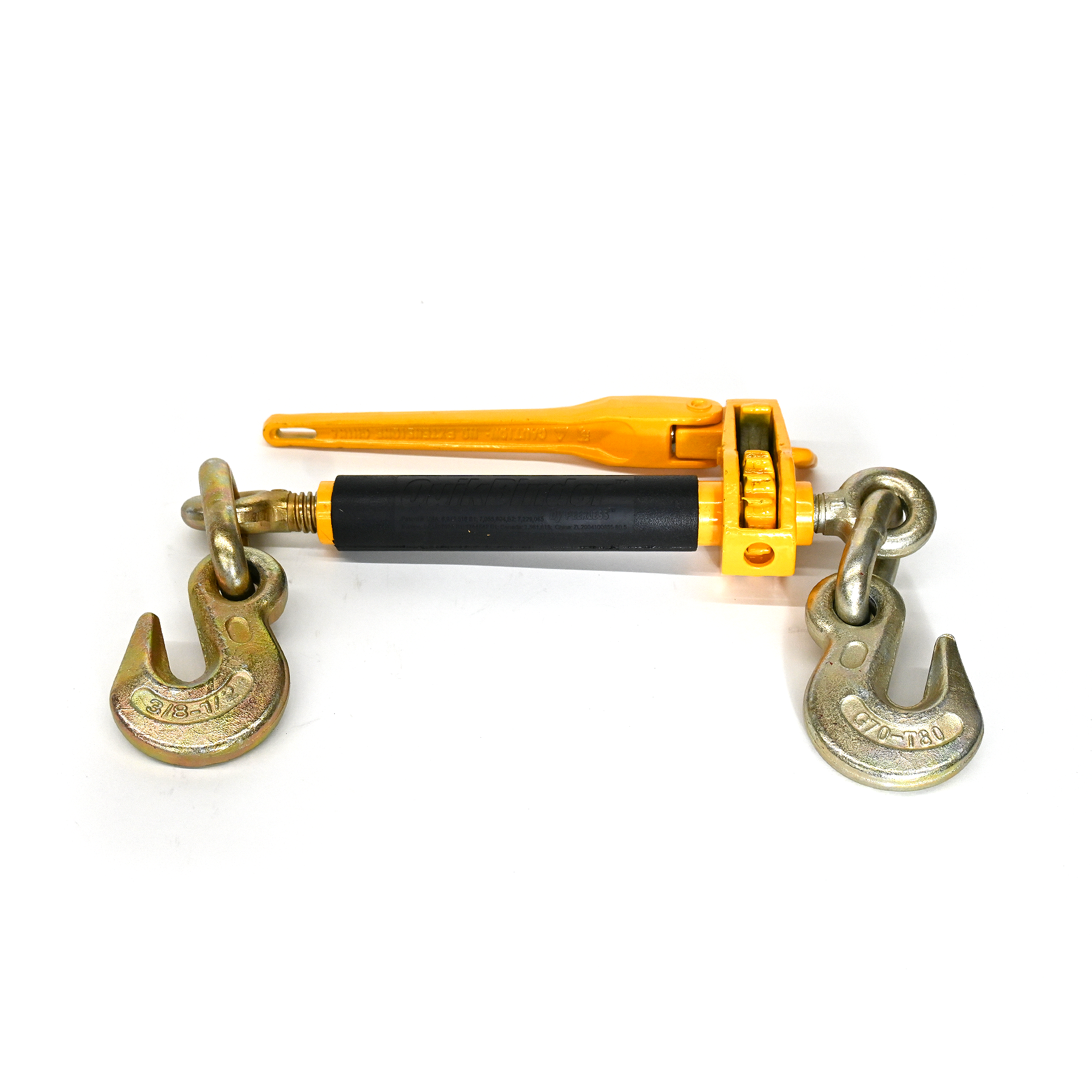 1/2" Yellow Folding Handle Ratchet Binder (WWL 12,000 lbs) - Peerless QuikBinder ( H5125-0858 )