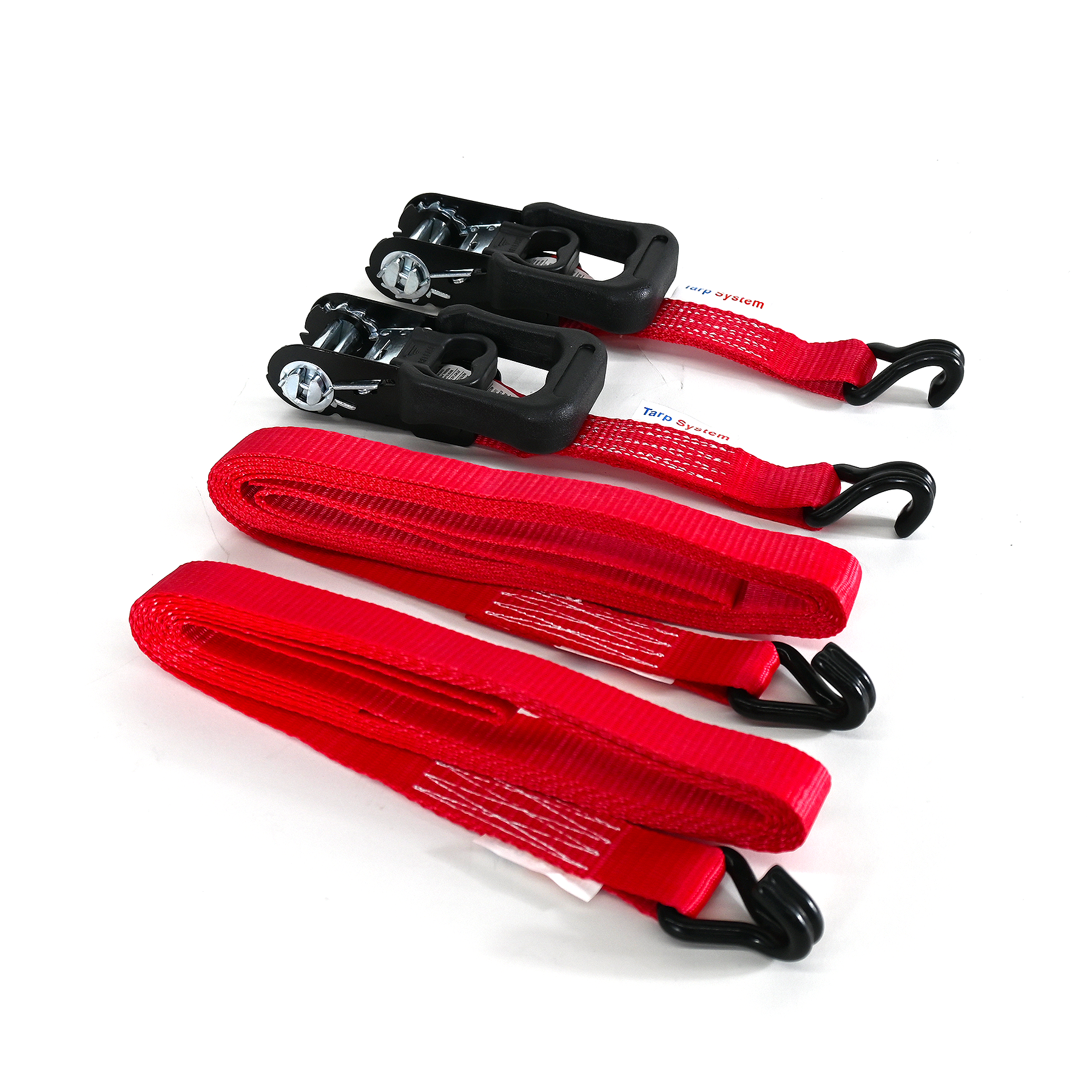 1 1/4" x 15' Cargo Strap w Double J Hook (2 pcs) includes Bag