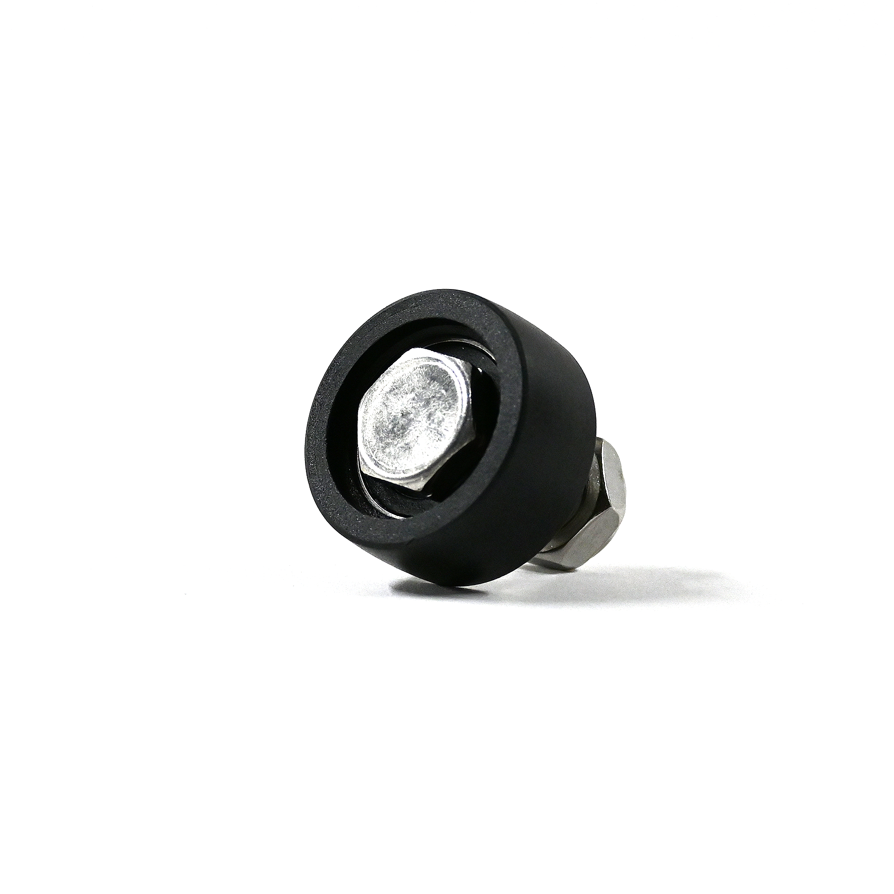 1-1/2" Wheel - Plastic Wheel Assy w/ bolt and nut - Small 1.5" Route One Trailers