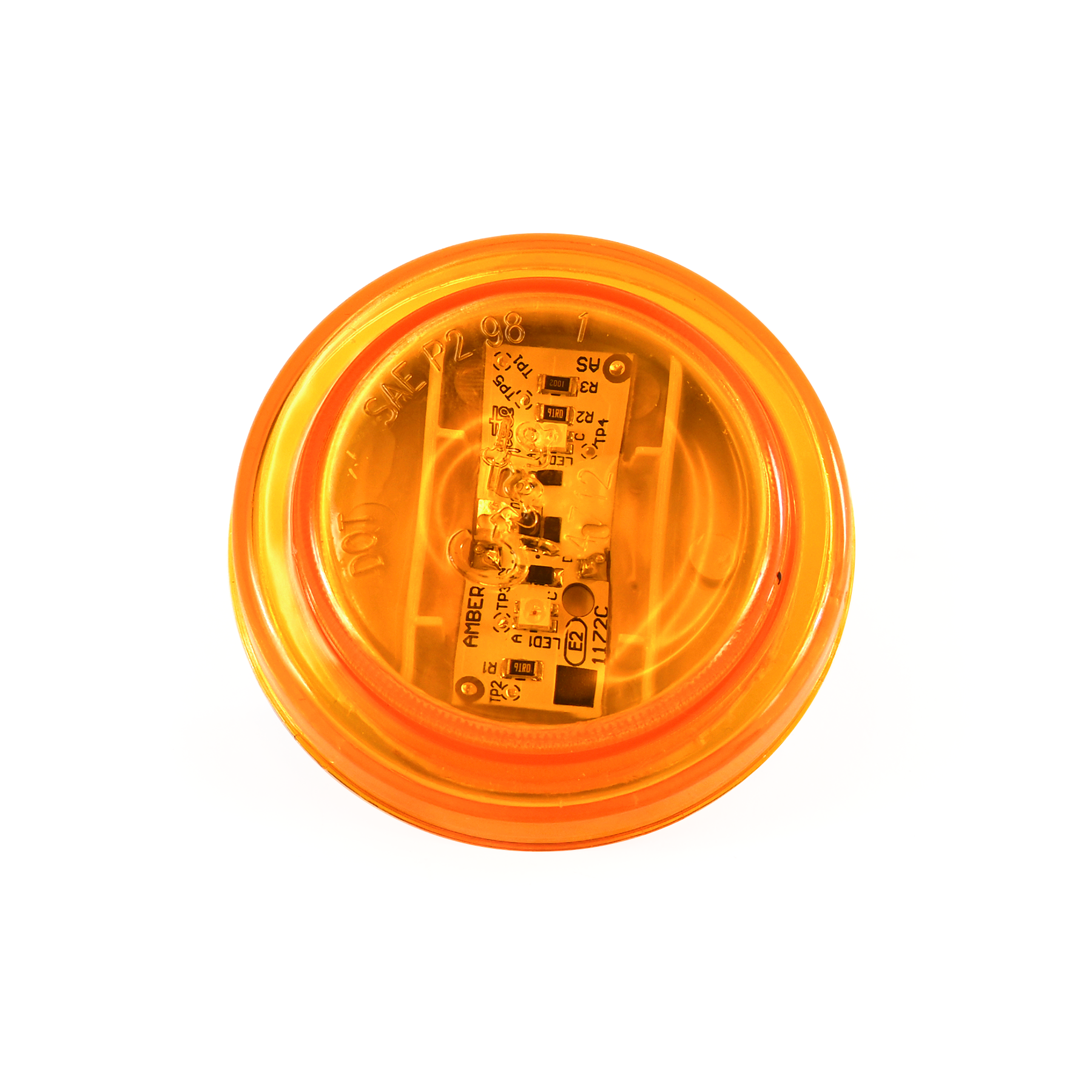 Clearance Marker Light 2 1/2" Yellow Round Grote Route One Trailers