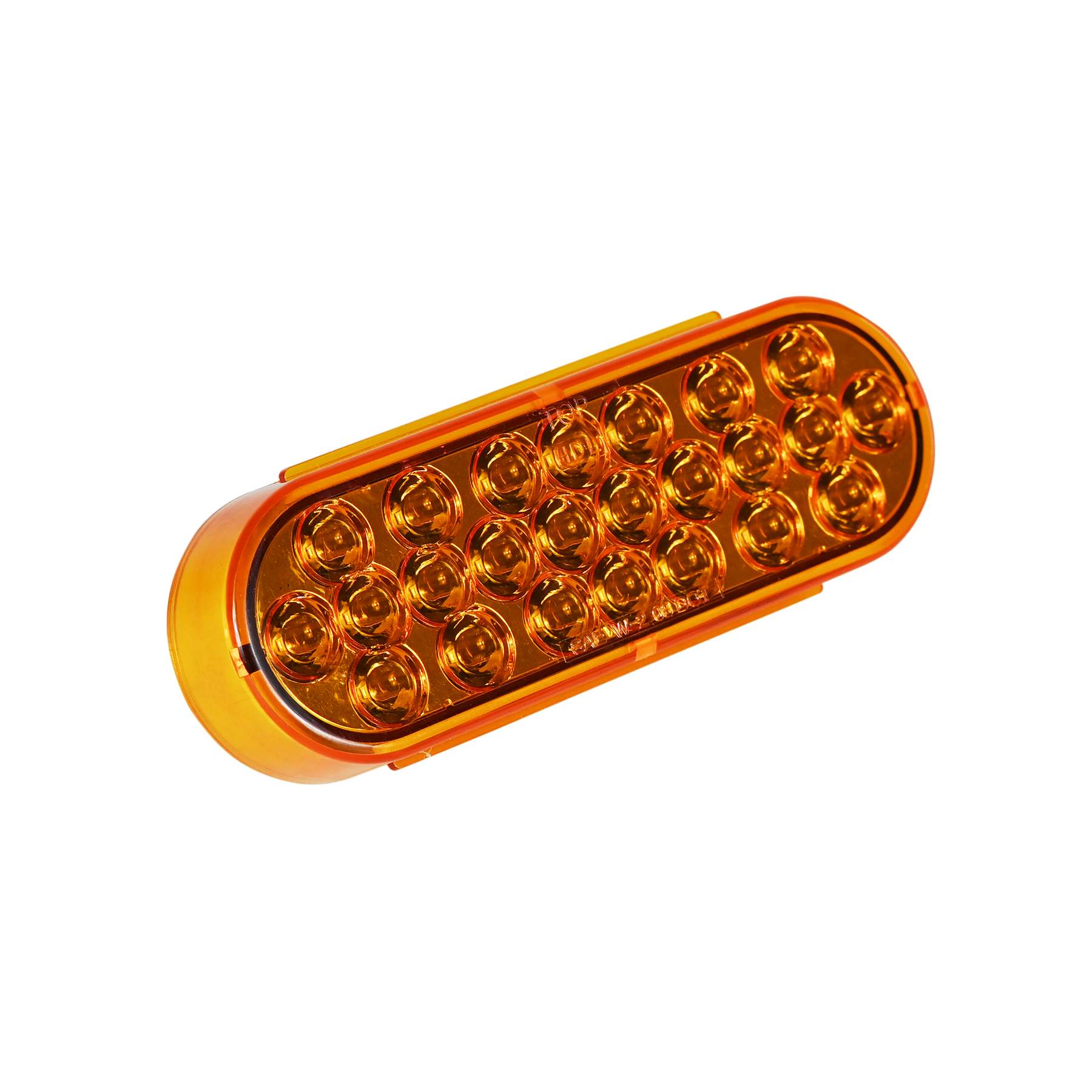 6" Oval LED Amber Strobe Light