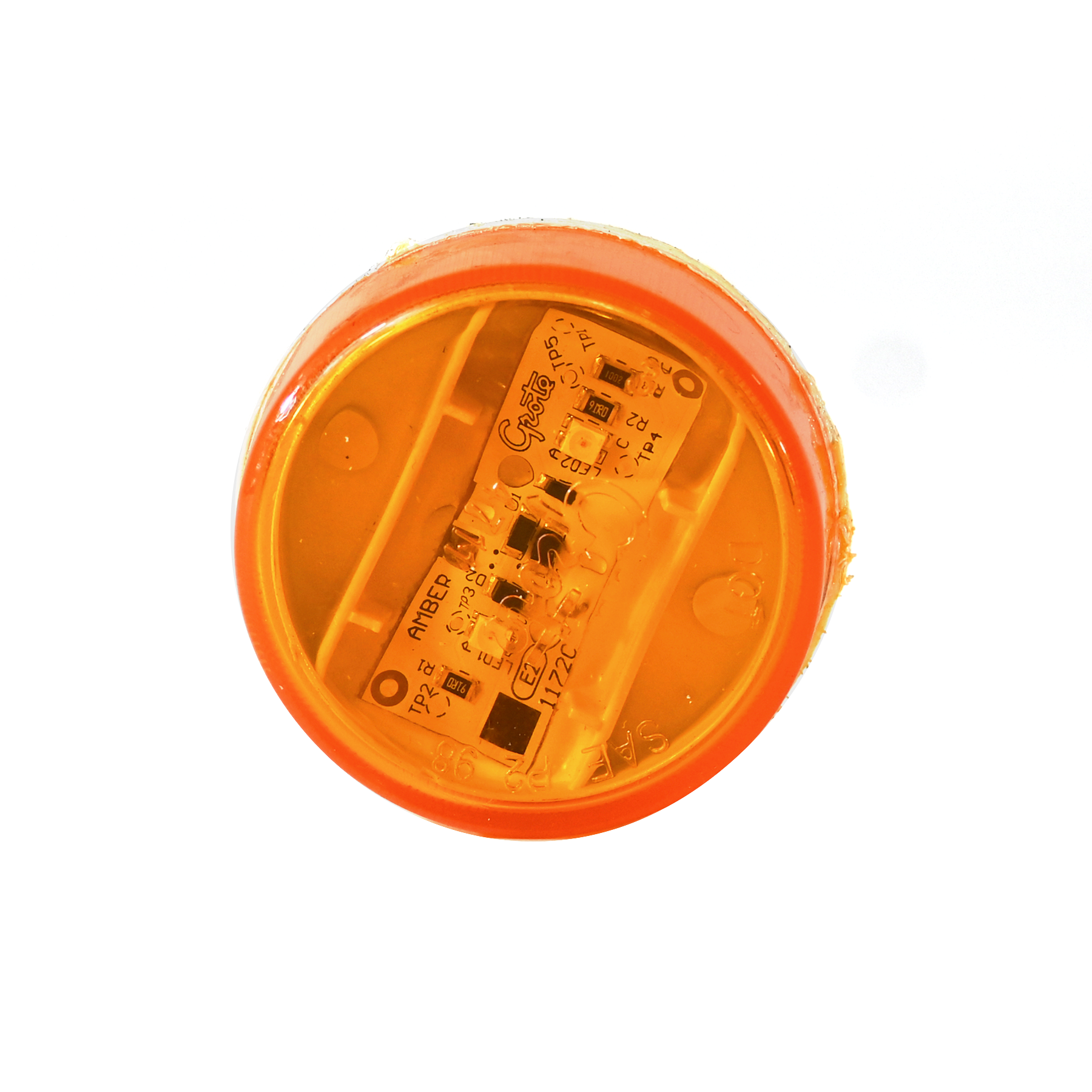 Clearance Marker Light 2" Round Yellow Grote