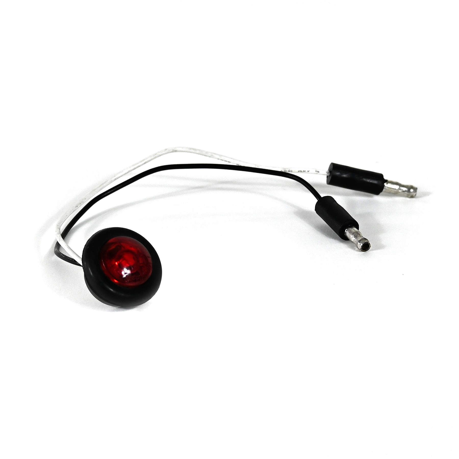 Lights:LED Clearance Light, Red Round, 1 Diode, w/Grommet