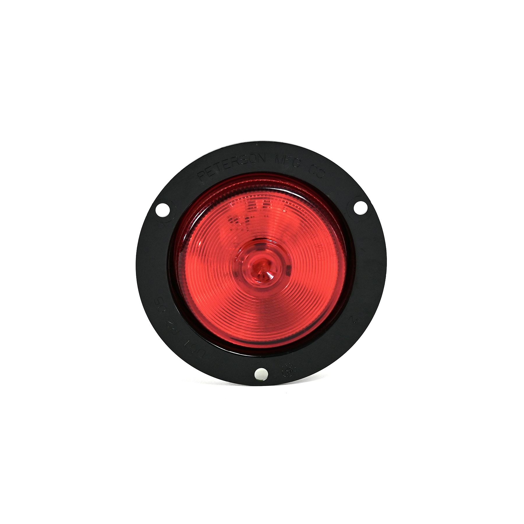 Peterson / Reitnouer Red Lens Round Light 2.5" Marker/Clearance w/ Flange