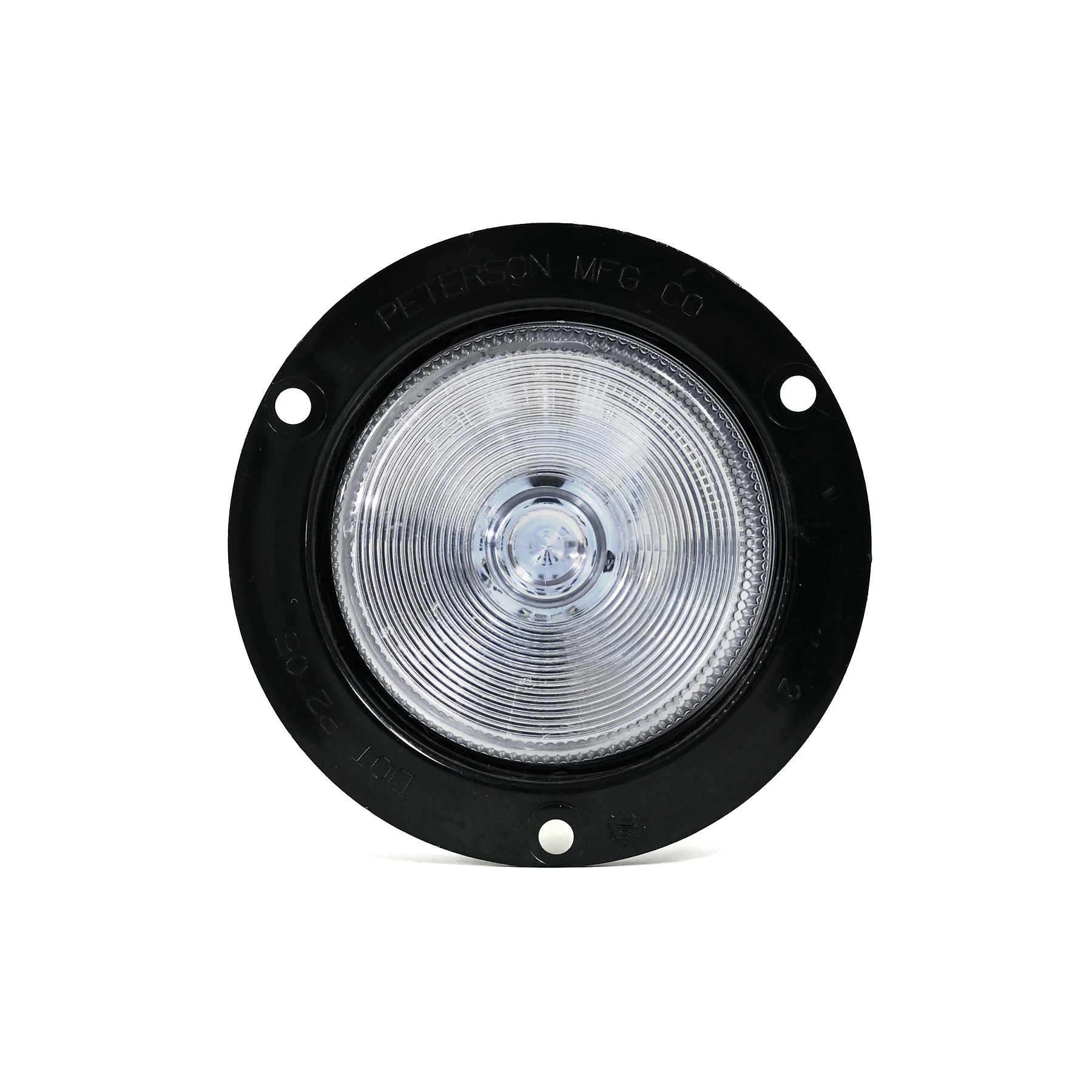 Peterson / Reitnouer Clear Lens Round Amber Light 2.5" Marker/Clearance w/ Flange - (Previously: M193FCA) Route One Trailers