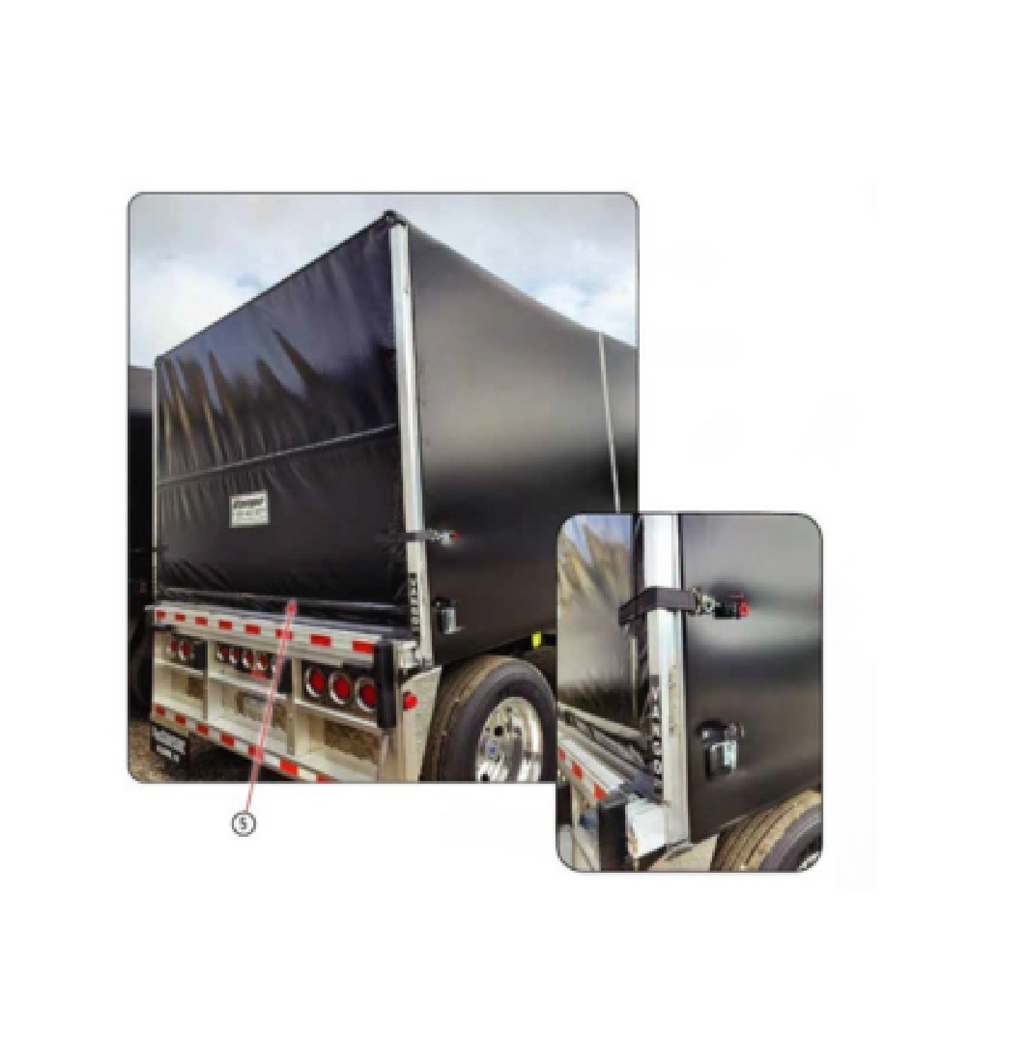 1” square tail bar (inside tail)