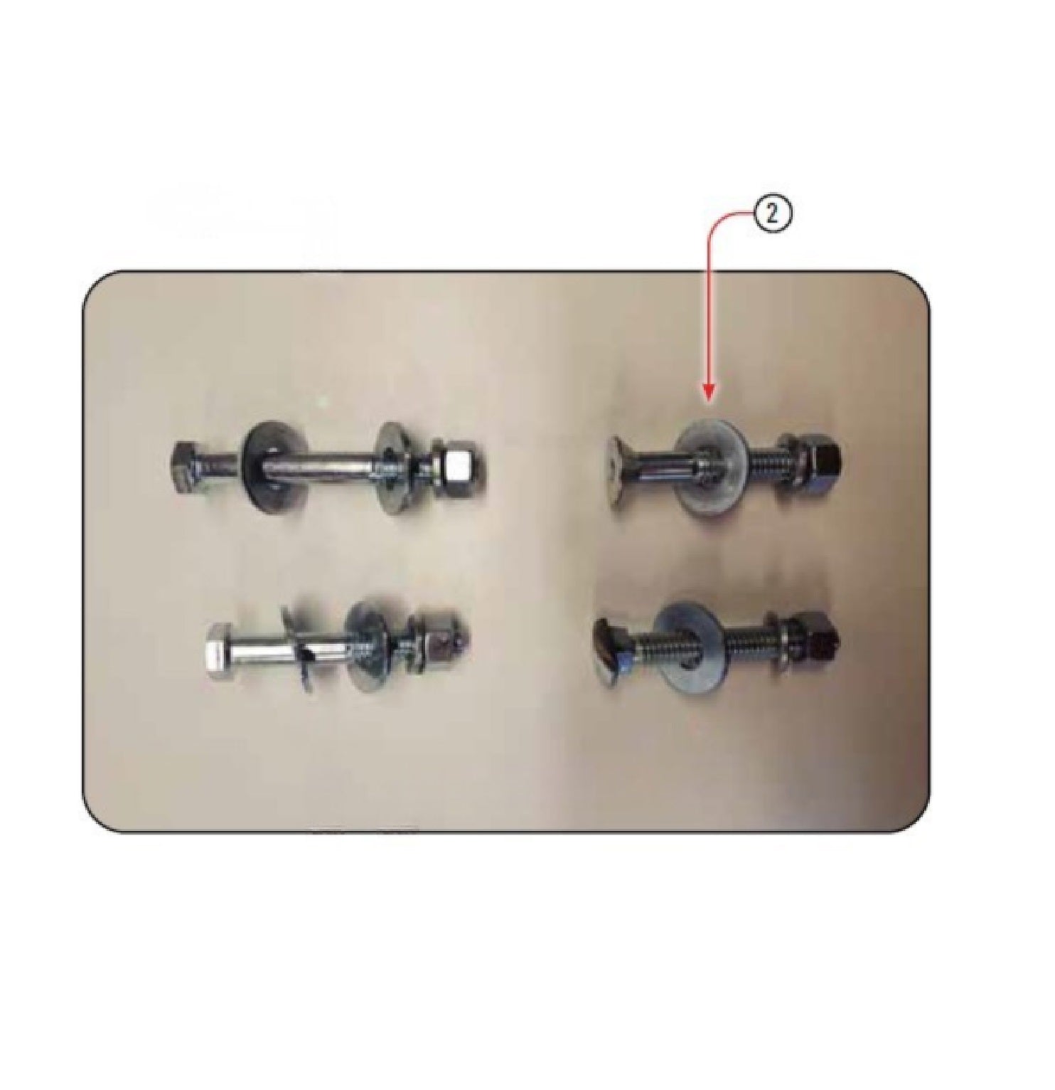 2.5” countersunk bolt assembly for FBA & RBA corners Route One Trailers