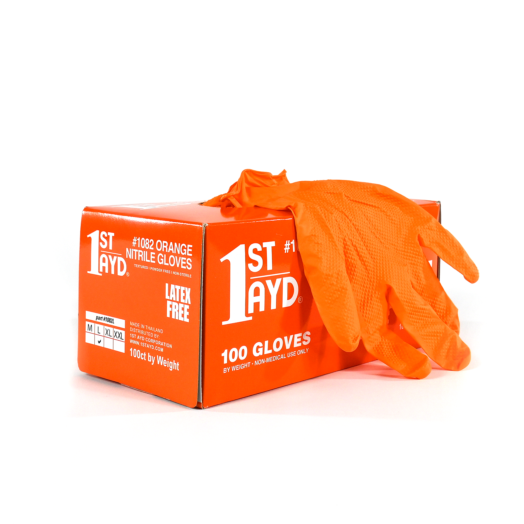 Orange Nitrile Gloves Large – 100 Count Route One Trailers