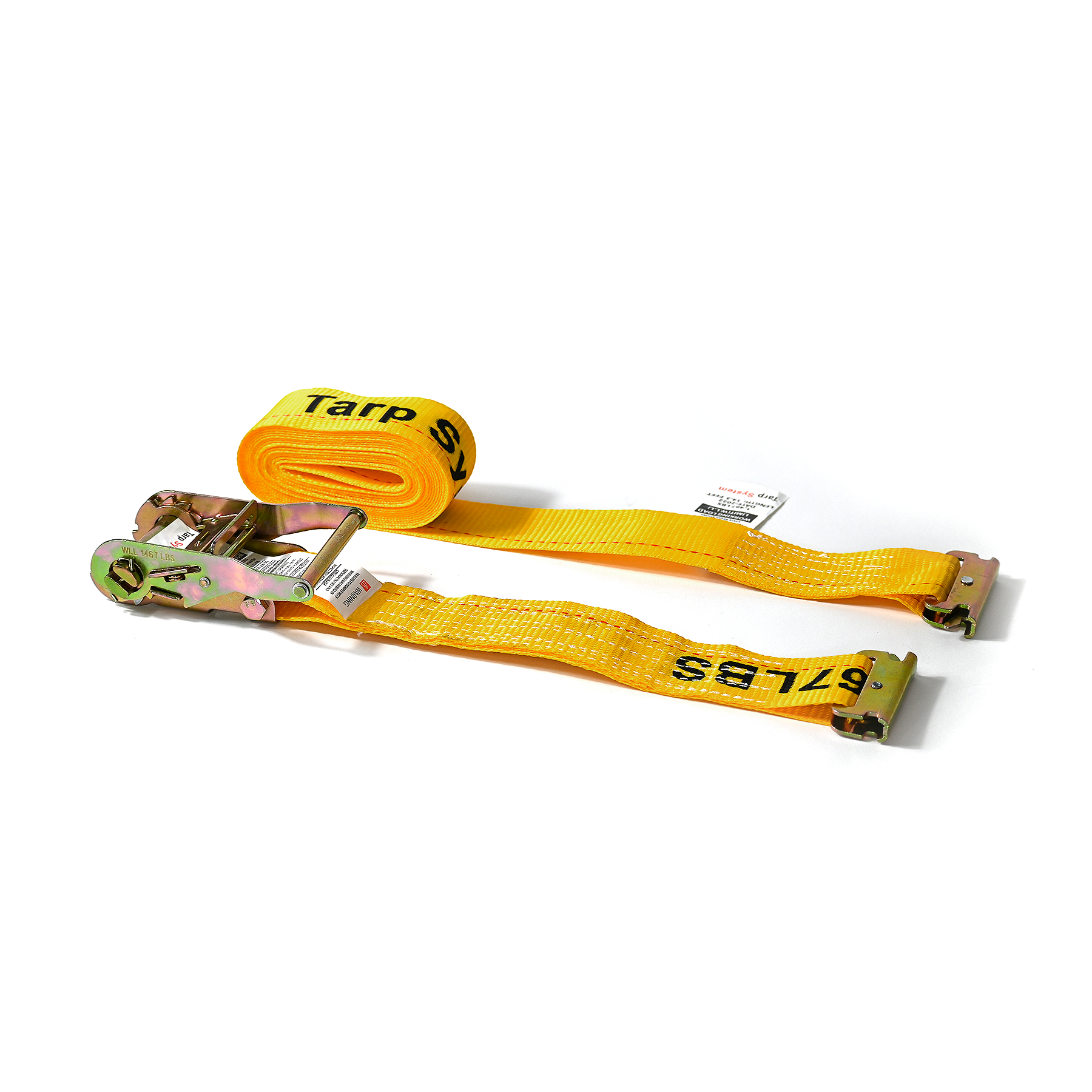 2” x 16’ Ratchet Strap for E-Track Systems | Cargo Tie Down Route One Trailers