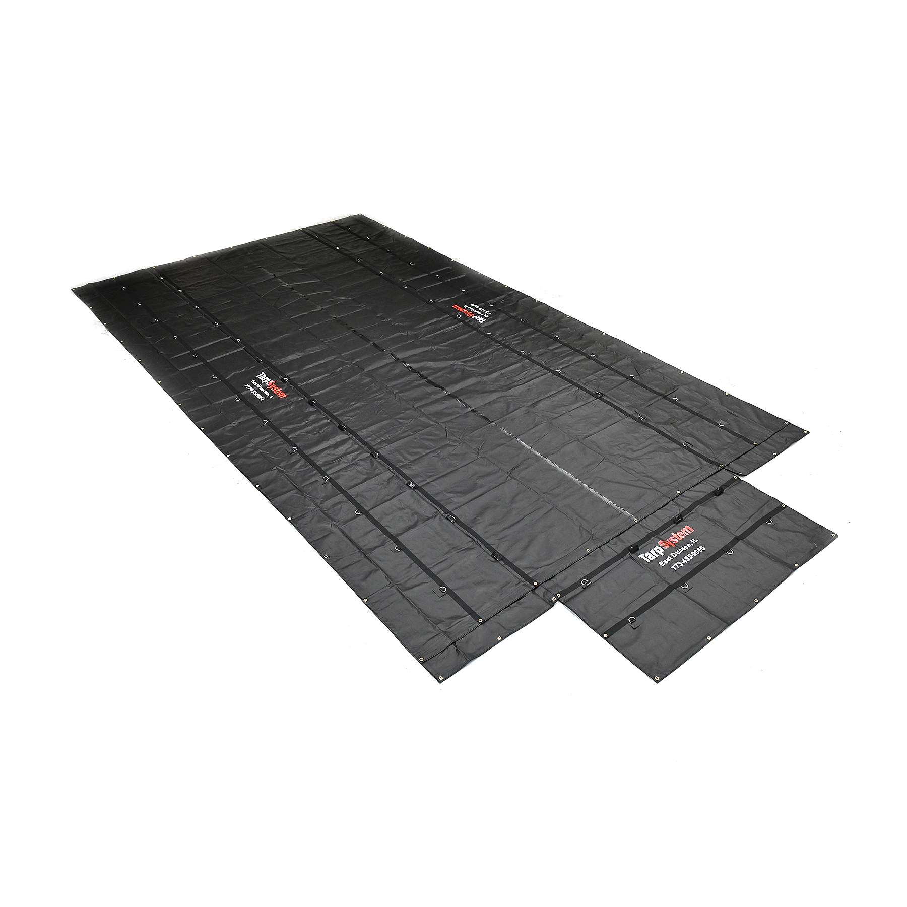 Lumber Tarp Super Vinyl (4' Drop) 16' x 27' with Flap