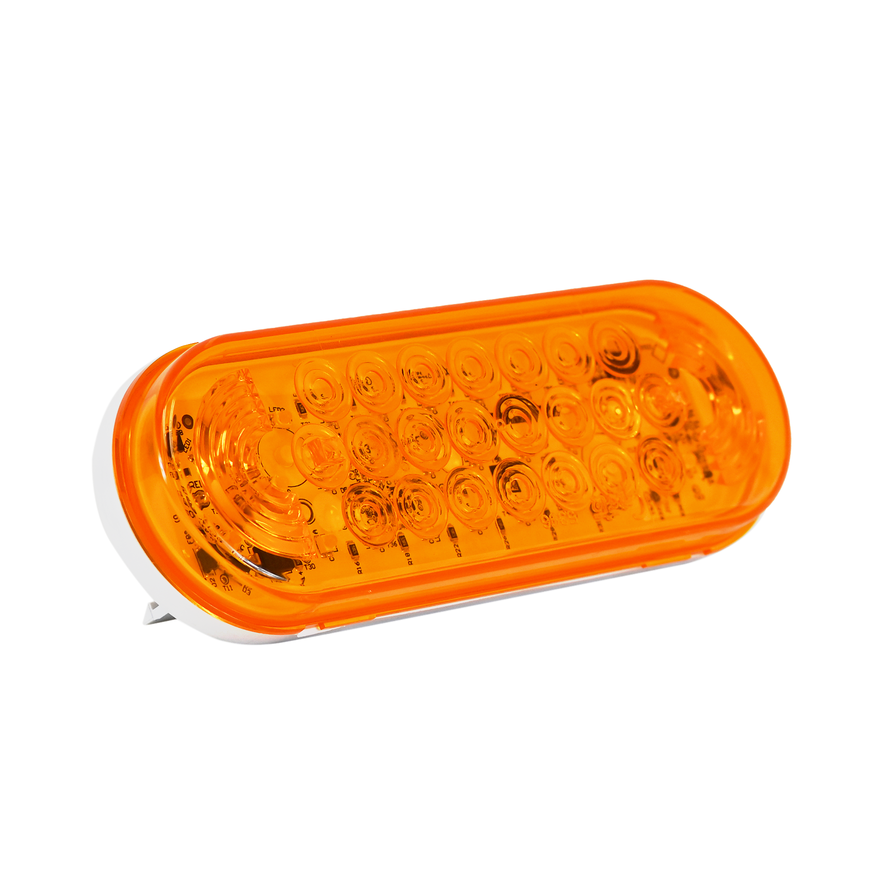 Truck and Trailer Parts:Strobe Led Oval Yellow Grote