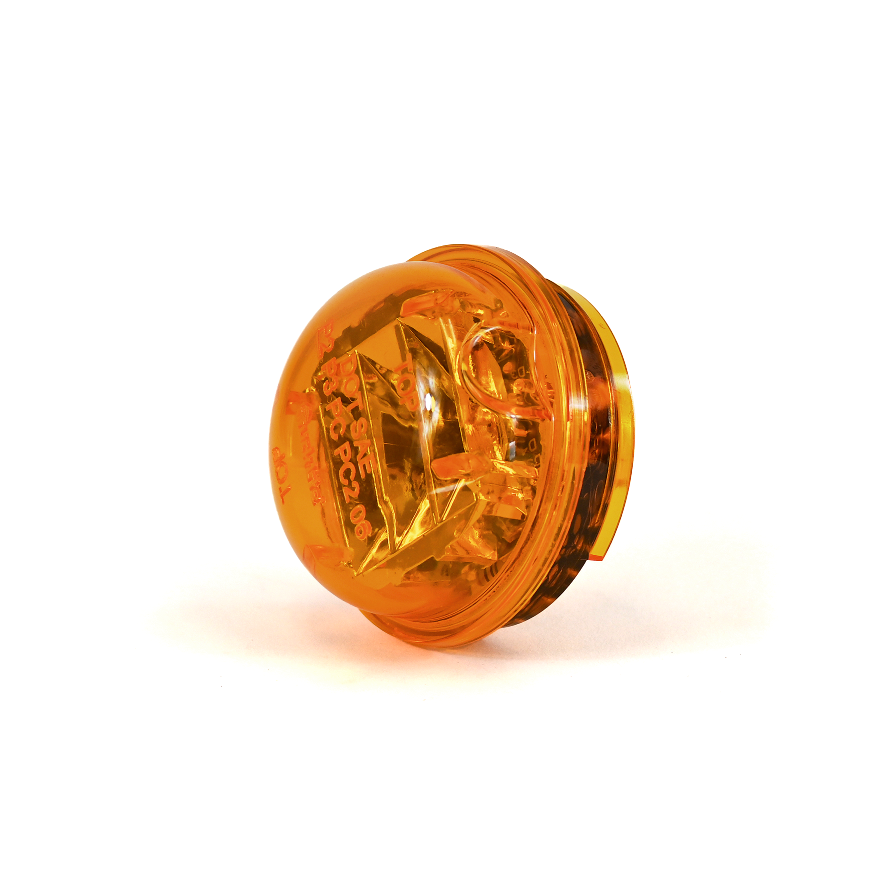LED Light Round Yellow Model 30 Low Profile Trucklight Route One Trailers
