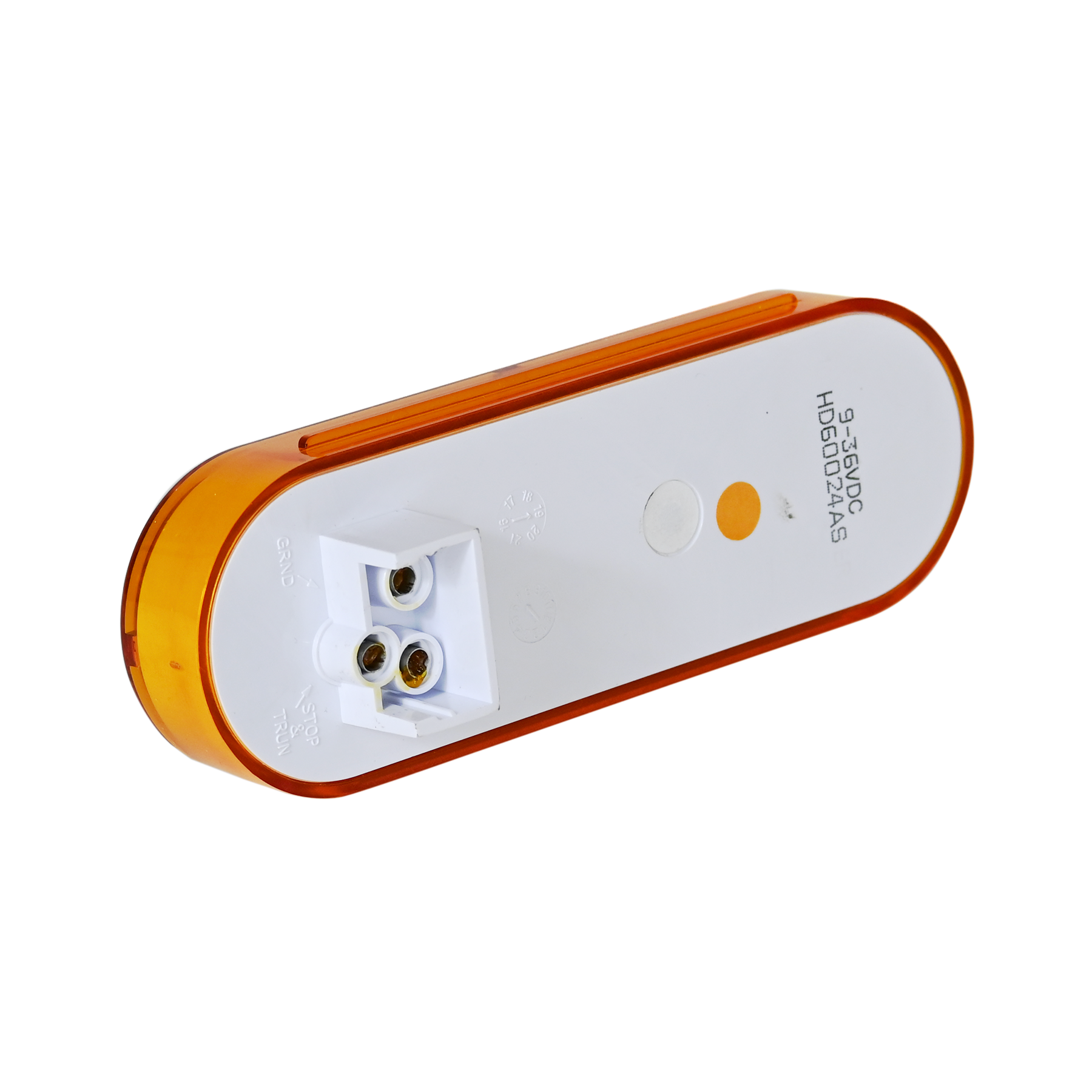 6" Oval LED Amber Strobe Light Route One Trailers