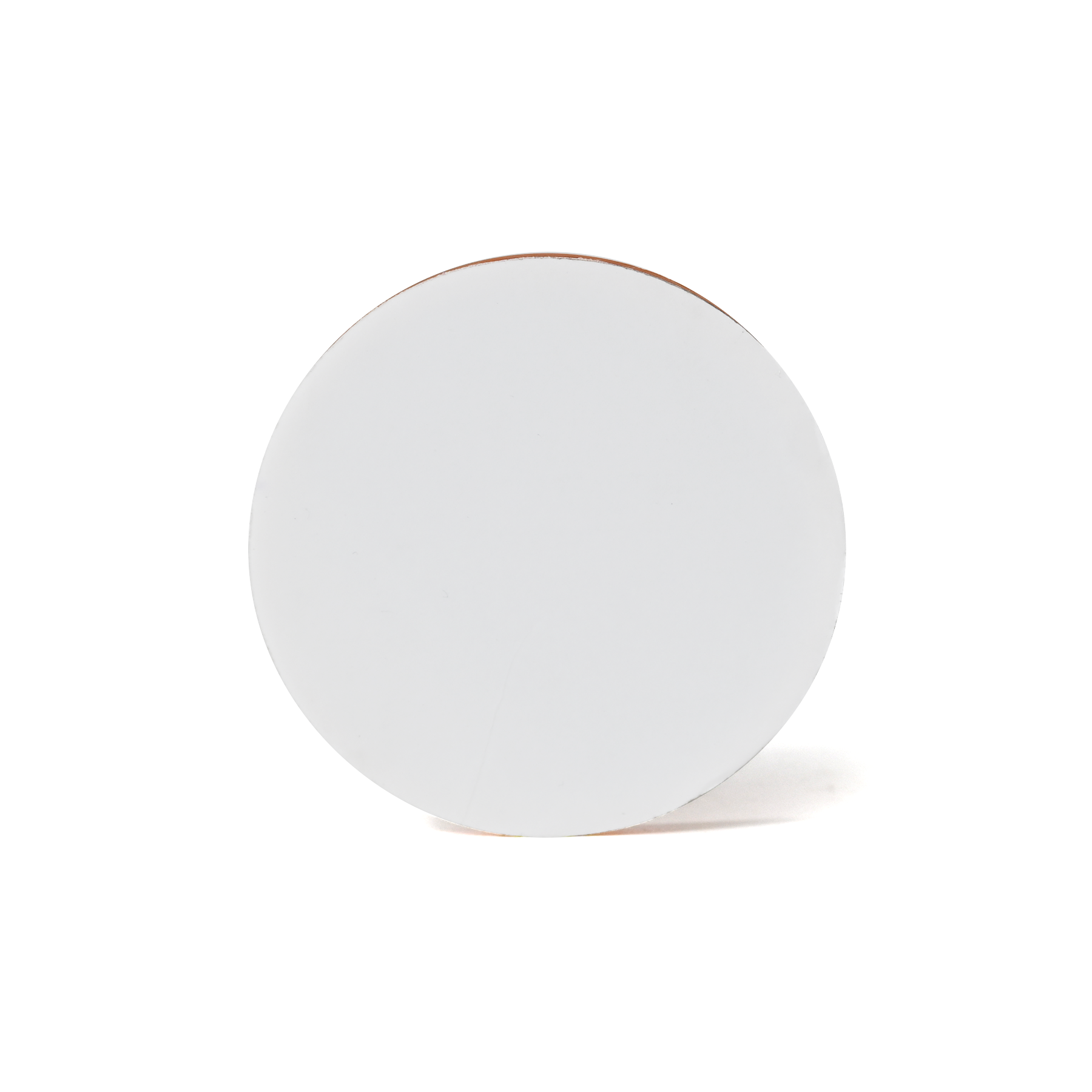 3-1/8" Reflector, Round, Yellow, Adhesive Mount