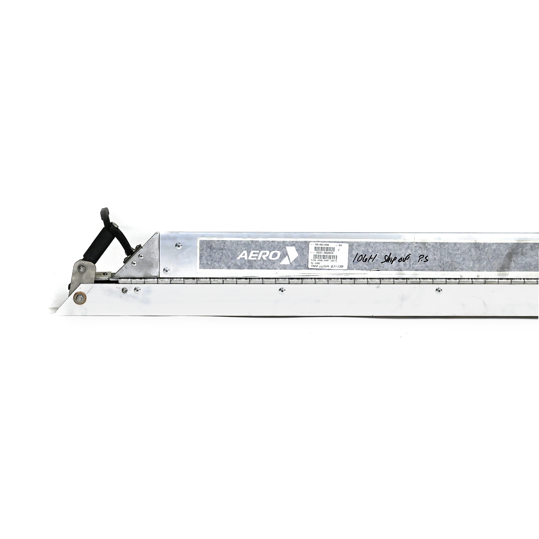 Aero: Side Wing Assembly 106" H PS Side - Rad Curtain Clamp Assy PS 106" H Route One Trailers