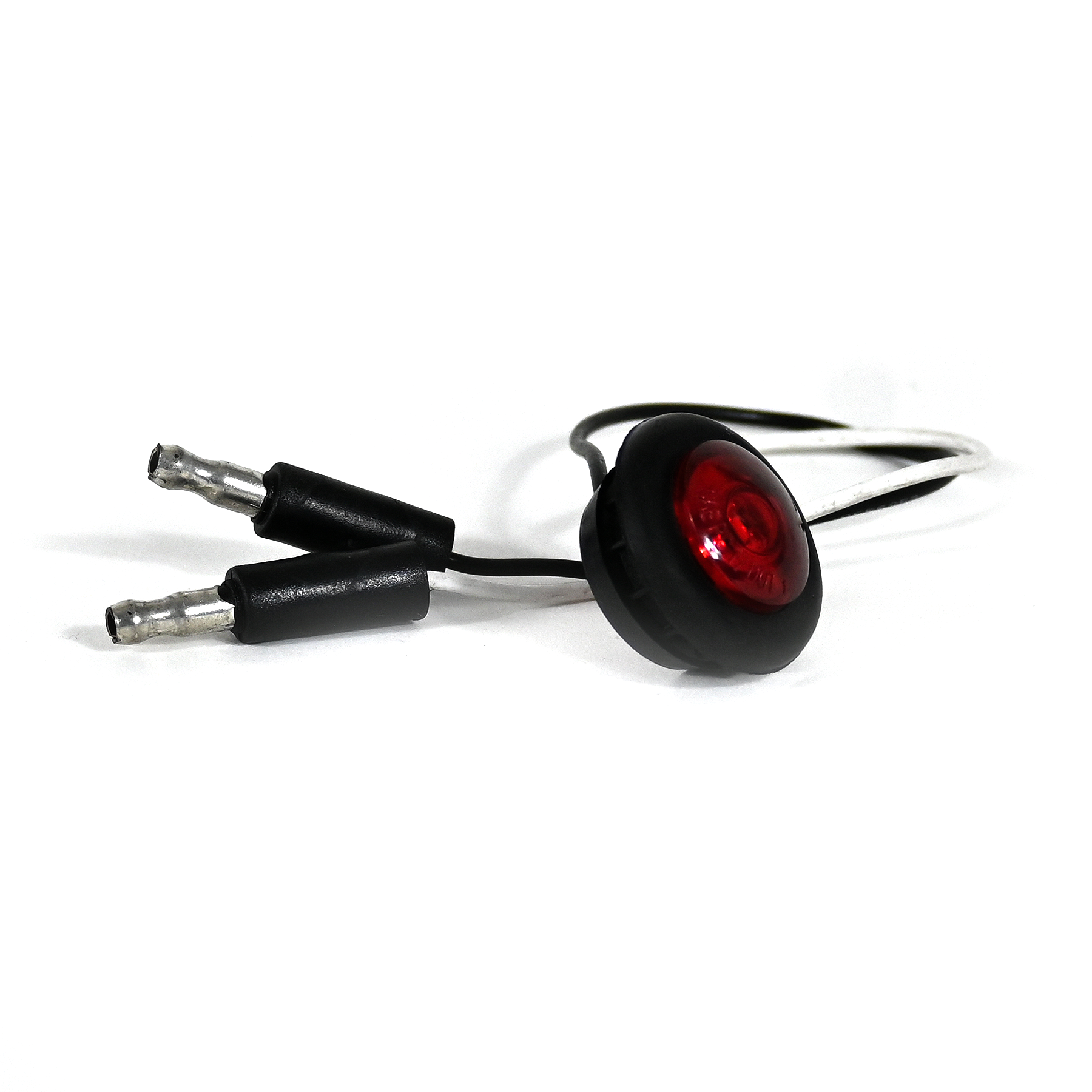 Lights:LED Clearance Light, Red Round, 1 Diode, w/Grommet