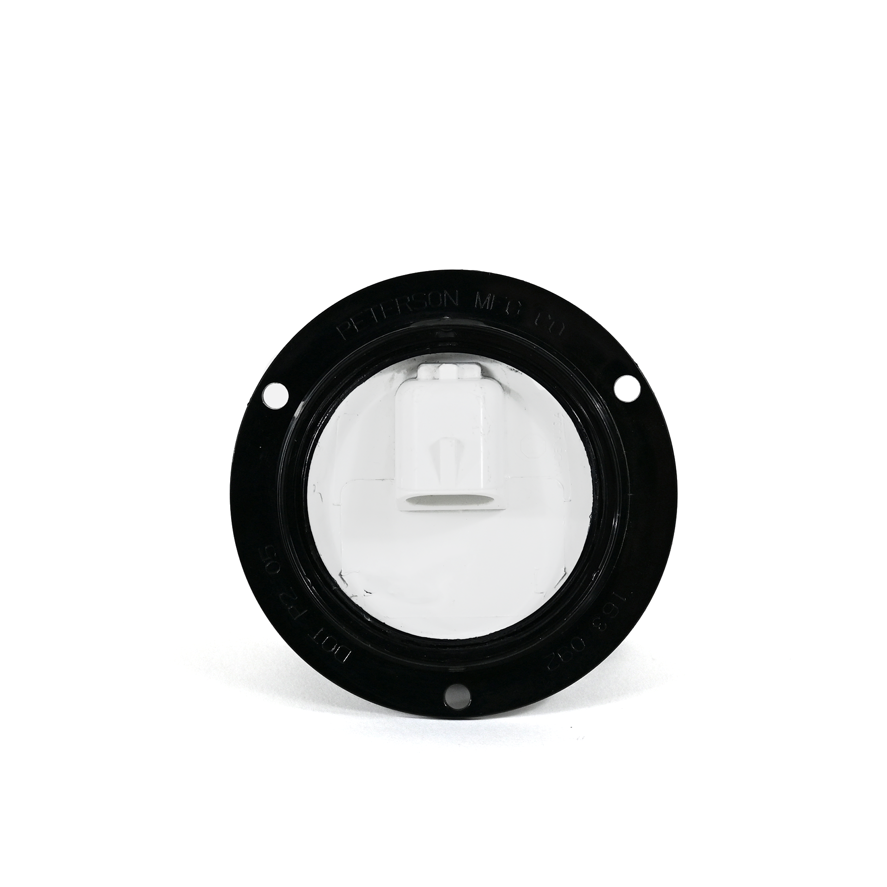 Peterson / Reitnouer Clear Lens Round Red Light 2.5" Marker/Clearance w/ Flange Route One Trailers