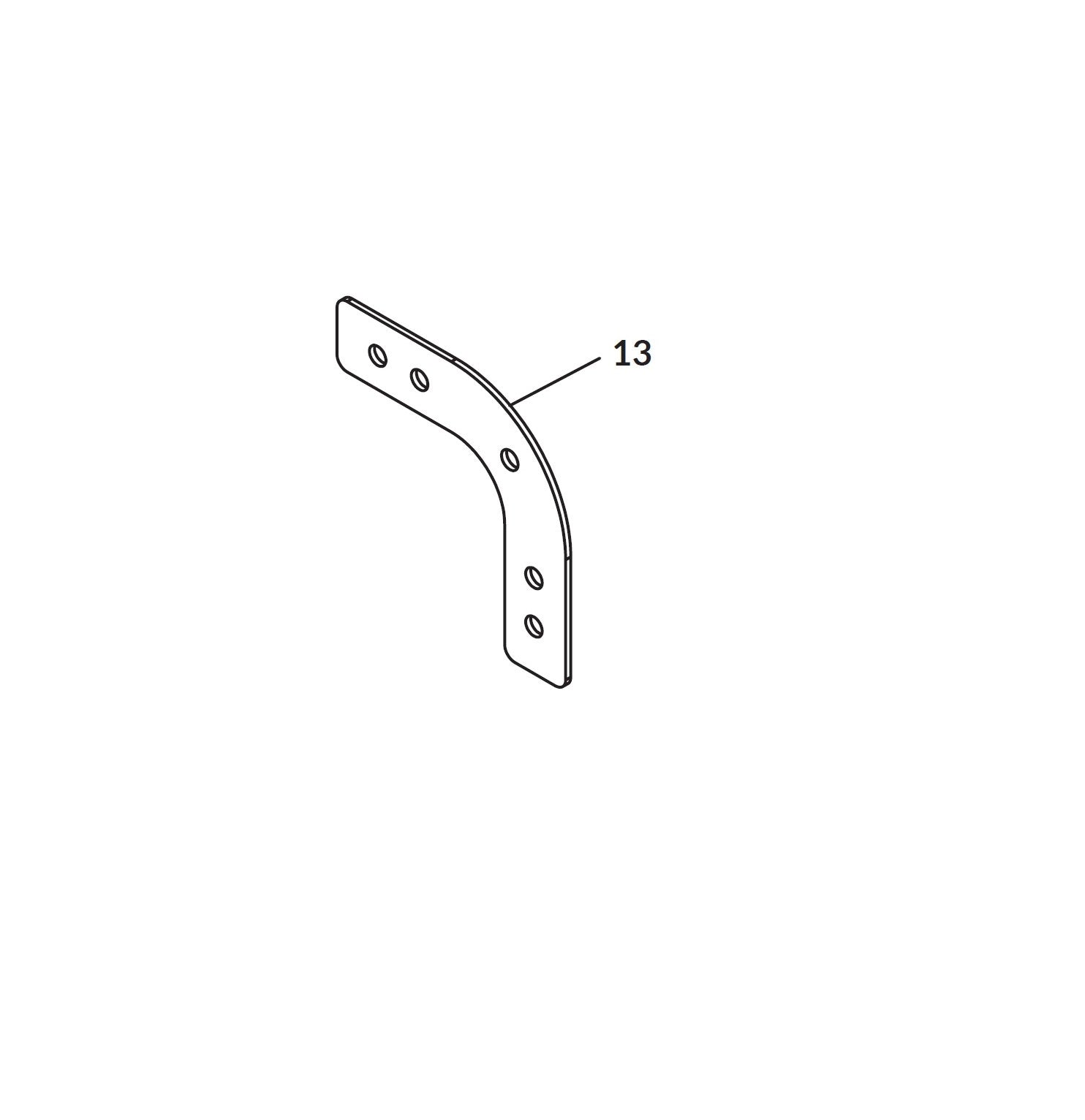 Shur-co: Front Corner Support Intermediate with Bracket Route One Trailers