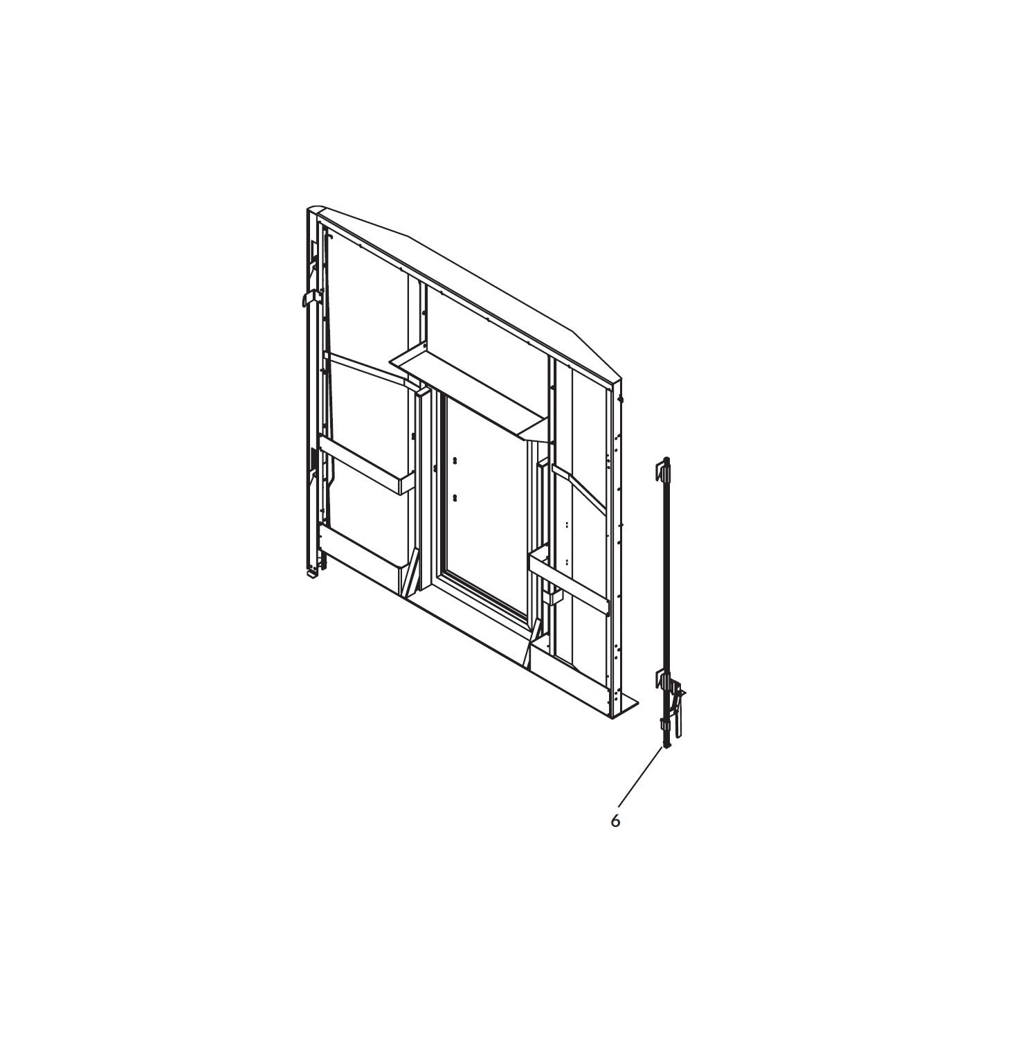 Shur-co: Right Front Lock Assembly 100H RT Route One Trailers