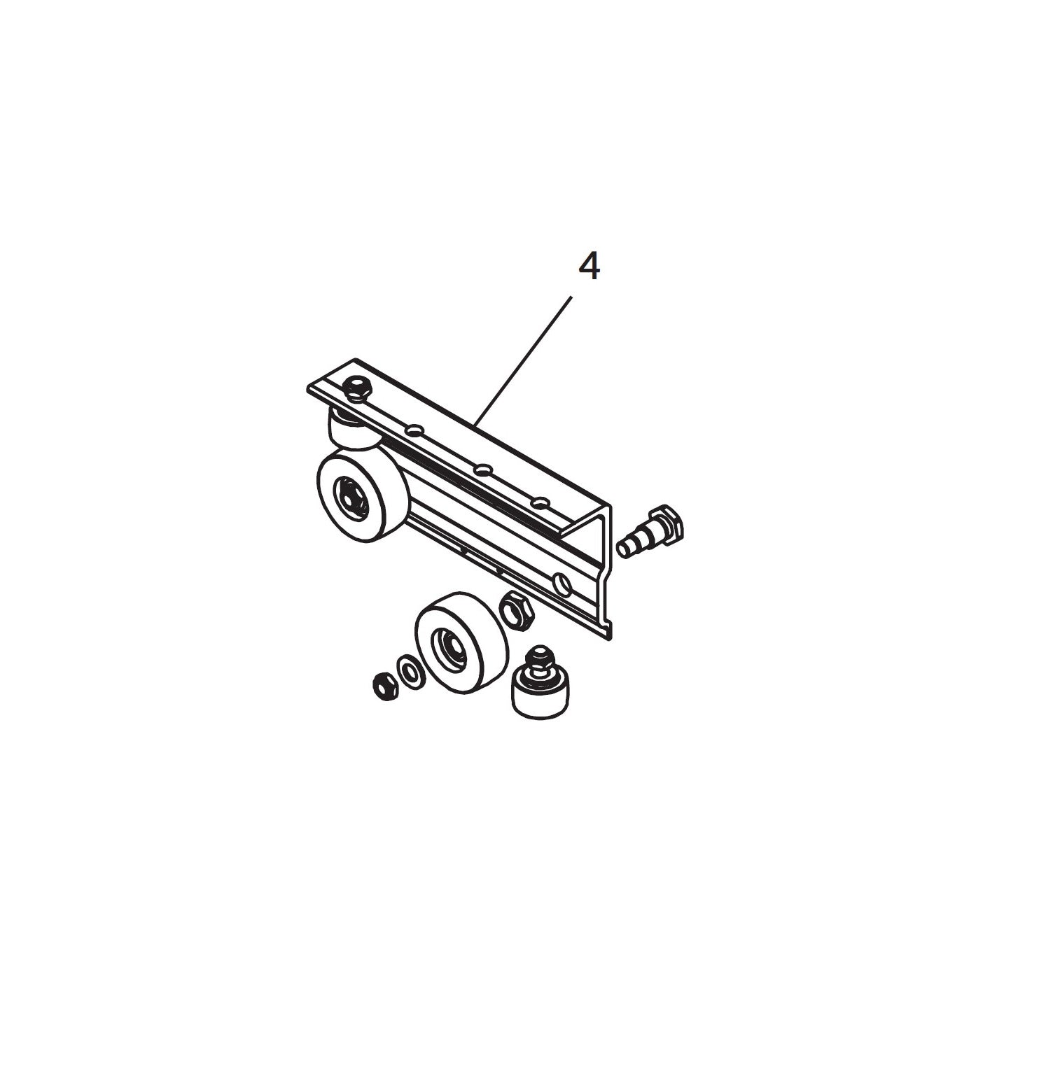 Shur-co: INT Foot Assy Mag. (Foot only Interm Bow Assy Mag.) Route One Trailers