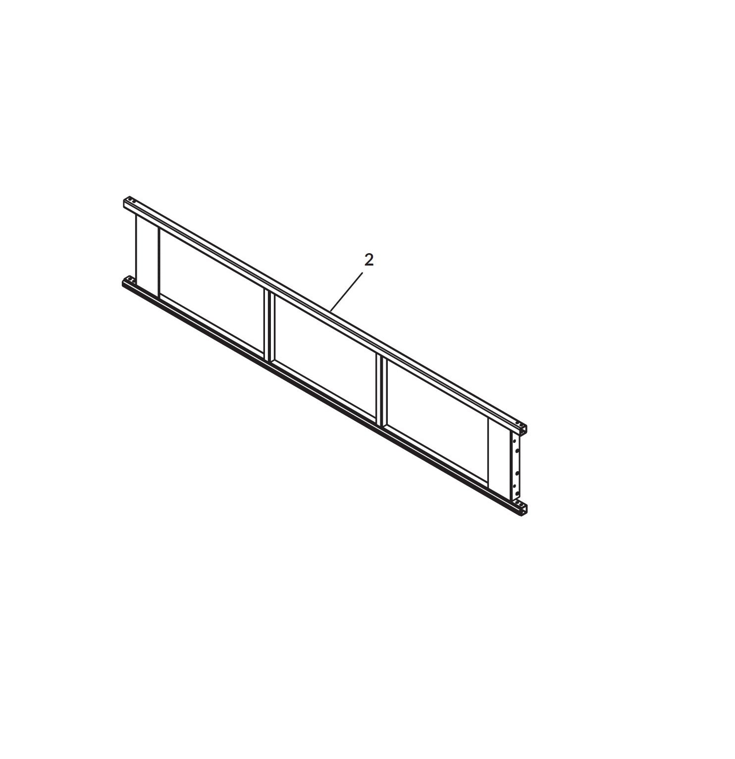 Shur-co: Bow Top Assembly Front/Rear 19.5" by (TiteTrax) Route One Trailers