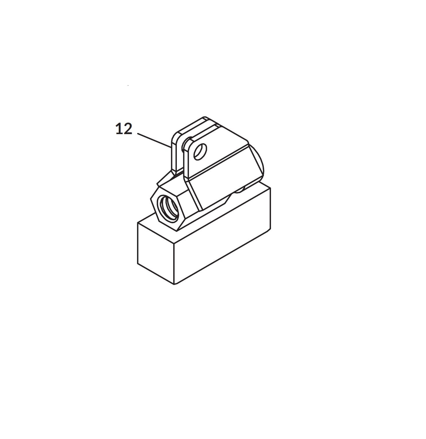 Shur-Co: Winding Brace Nut Assembly Route One Trailers
