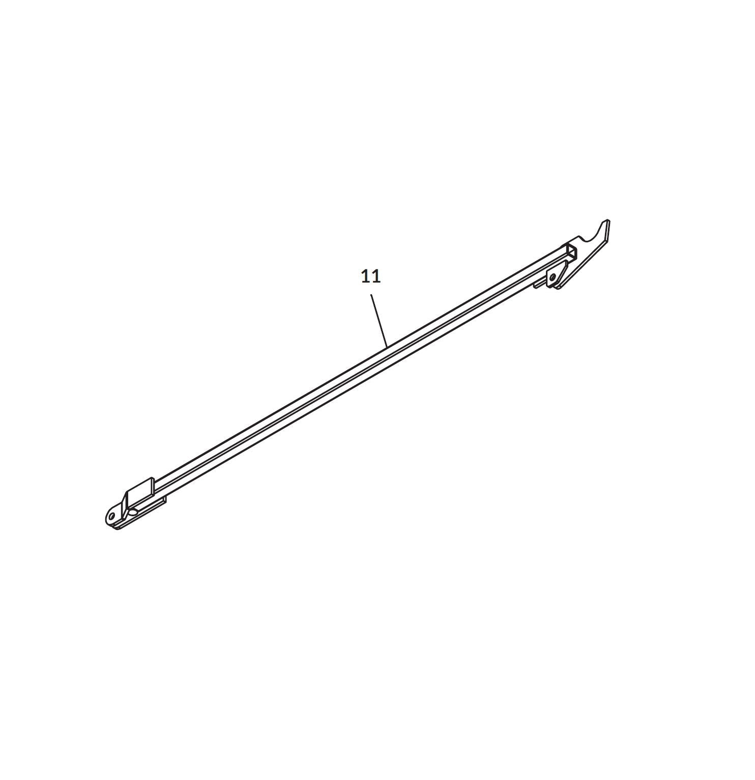 Shur-co: Winding Brace Support Tube Assemblies 72H Right Route One Trailers