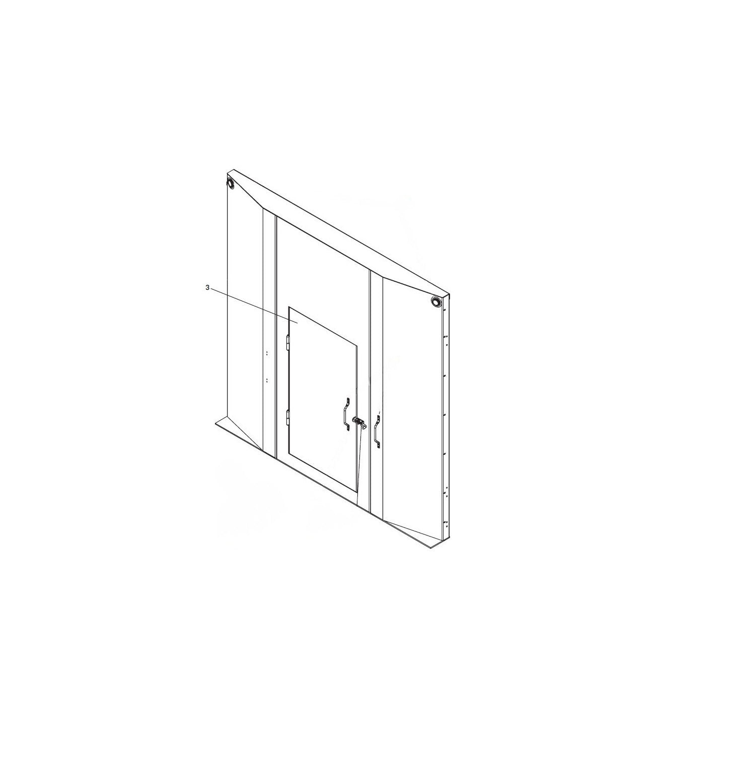 Shur-co: Headboard Door Assembly by (MAGNUM) Route One Trailers