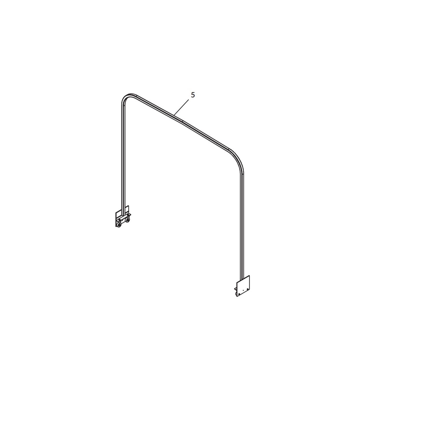 Shur-co: Bow Intermidiate Assembly Round Corner 100H 108W (Bow Assembly) Route One Trailers