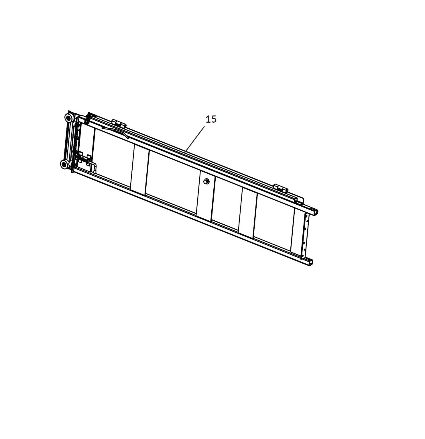 Shur-co: Bow Side Rear Assemblies Left 100H FT/90BAR SQT Route One Trailers