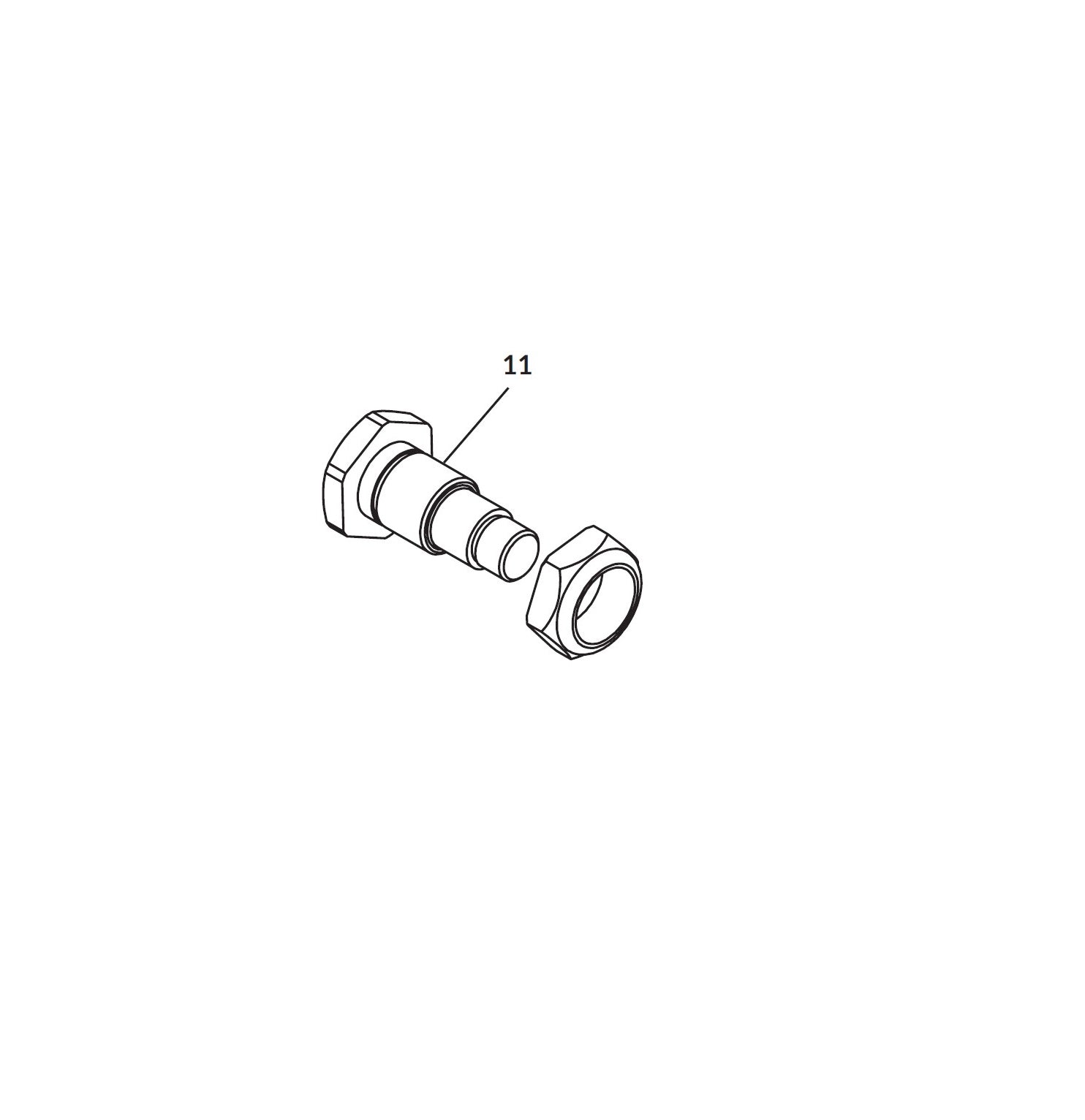 Shur-co: Axle 3IN Wheel and 3/4 IN Nut by (TITETRAX) Route One Trailers