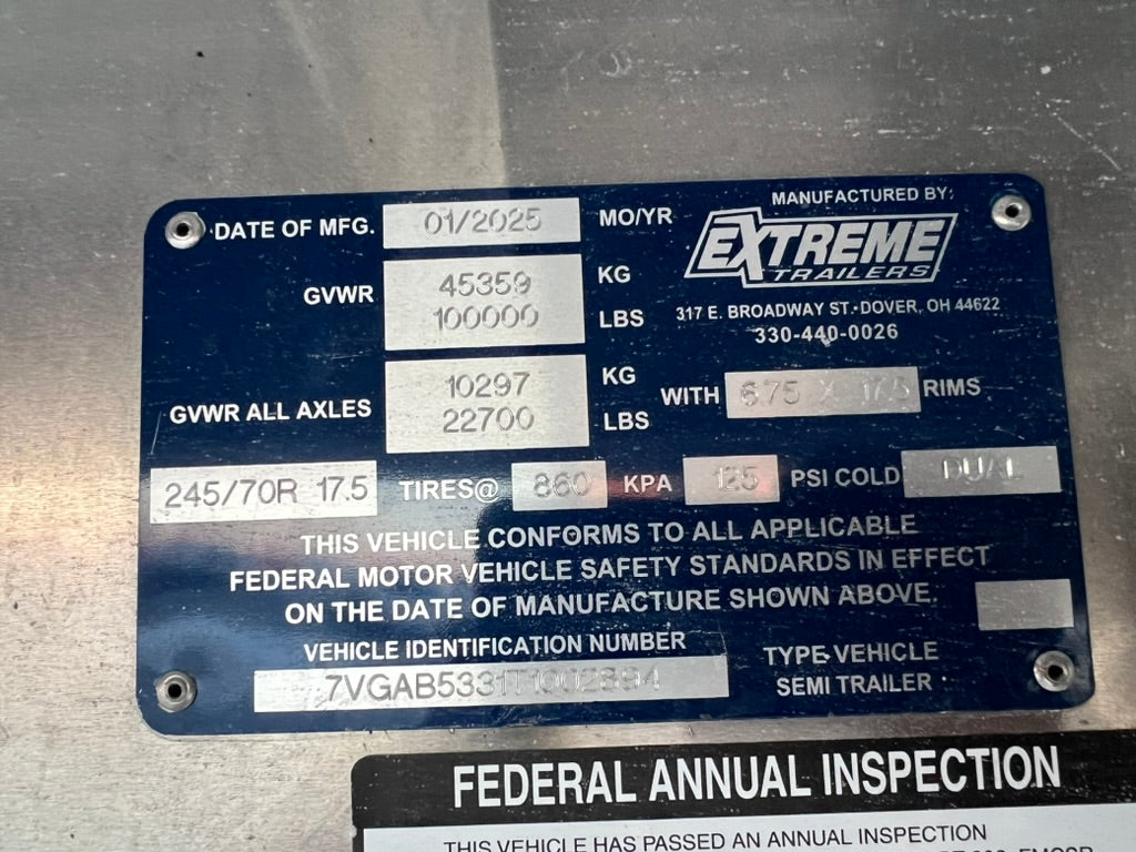 2026 Extreme XS70 Step Deck Tri Axle Low Pro R17.5