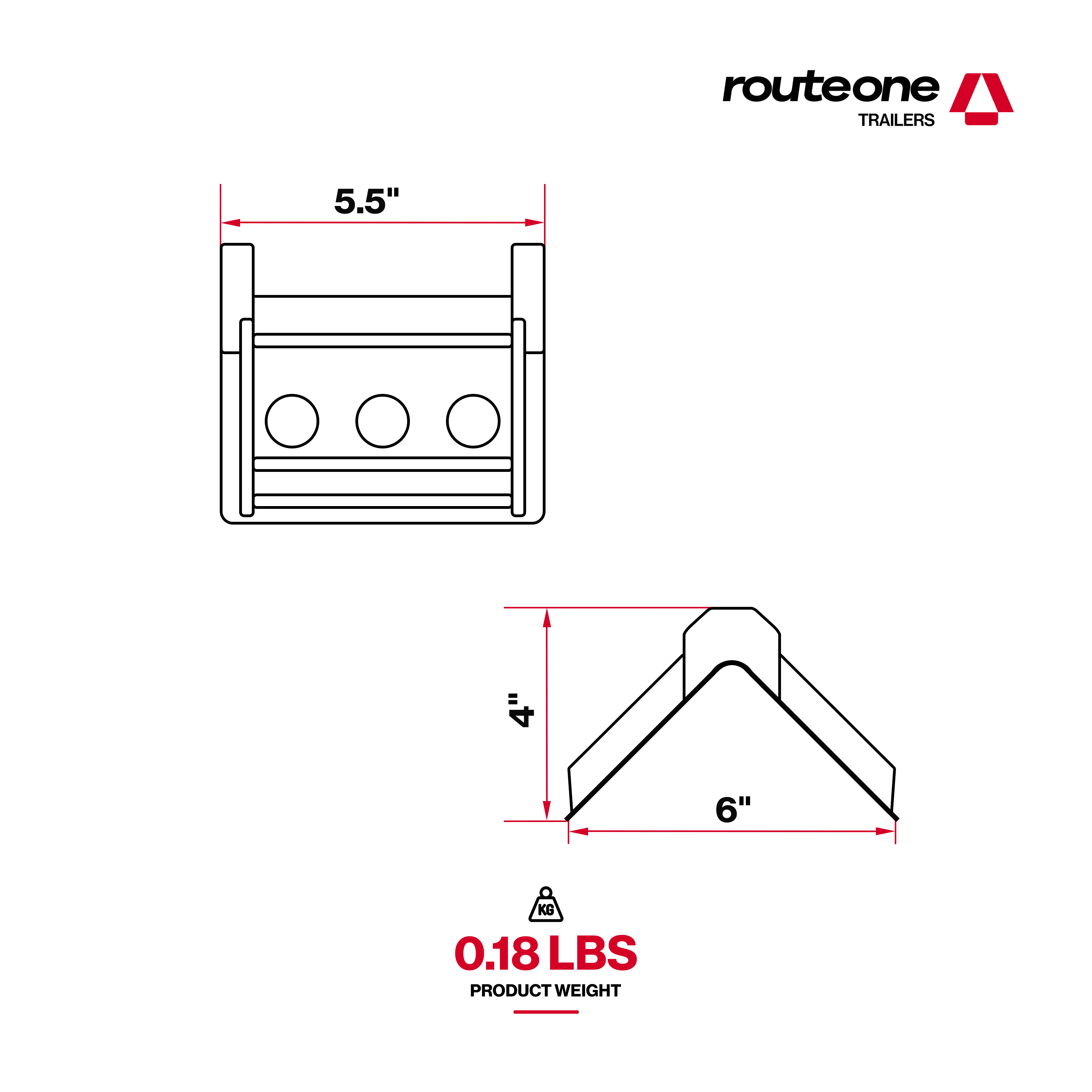 Plastic Corner Protector 4" Route One Trailers
