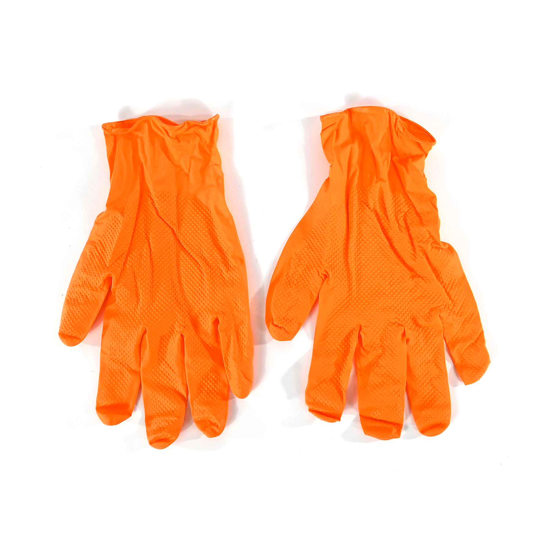 Orange Nitrile Gloves - Large 100