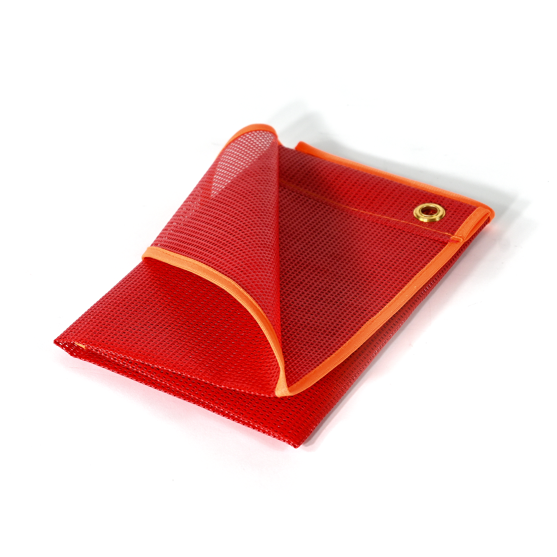 Vinyl Mesh Red Flag W Grommets Route One Trailers