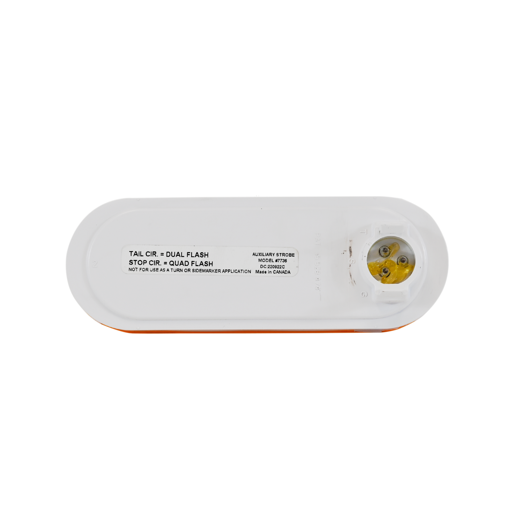 Truck and Trailer Parts:Strobe Led Oval Yellow Grote