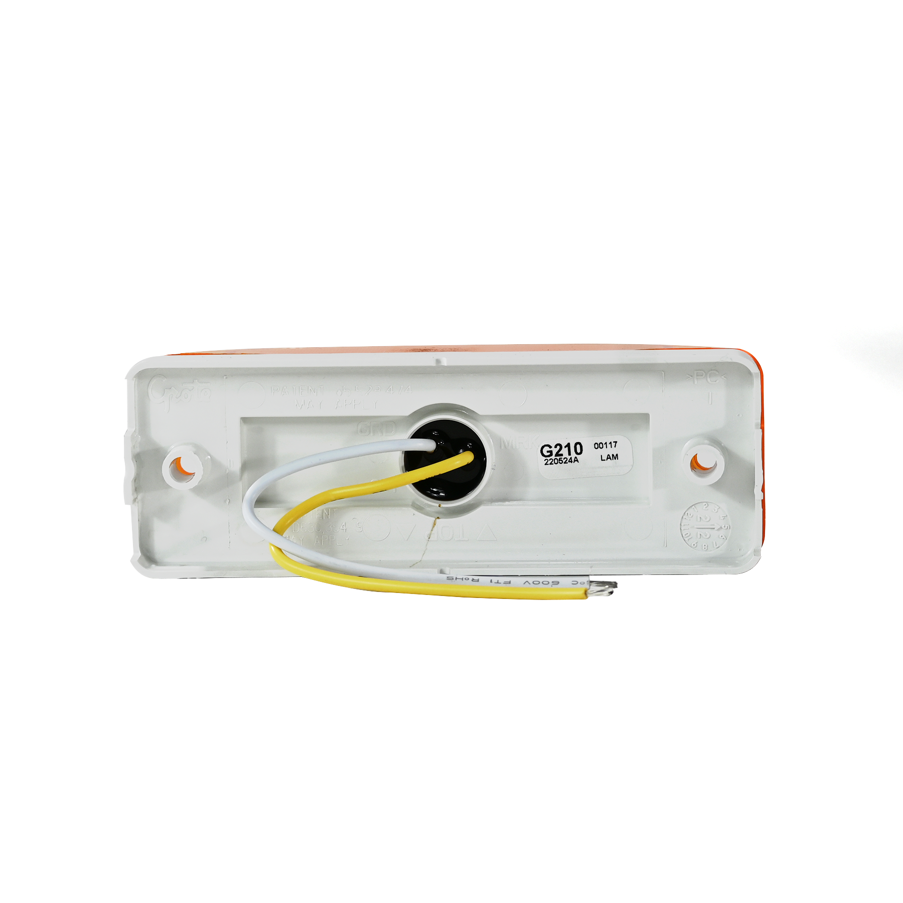 Clearance / Marker Light Yellow Rectangular Grote